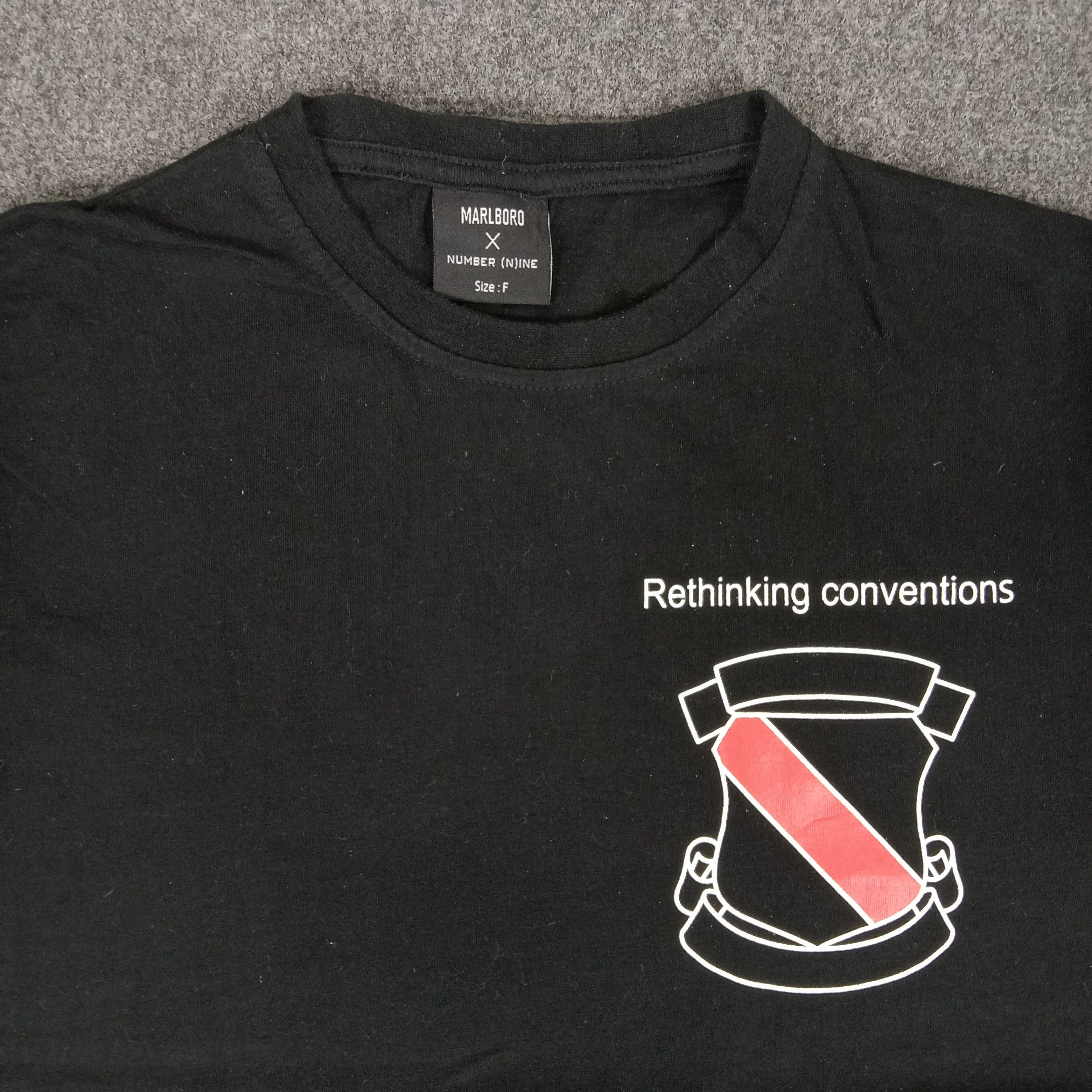 Marlboro × Number (N)ine × Vintage Number (N)ine X Marlboro Japanese Brand Tshirt Size US M / EU 48-50 / 2 - 2 Thumbnail