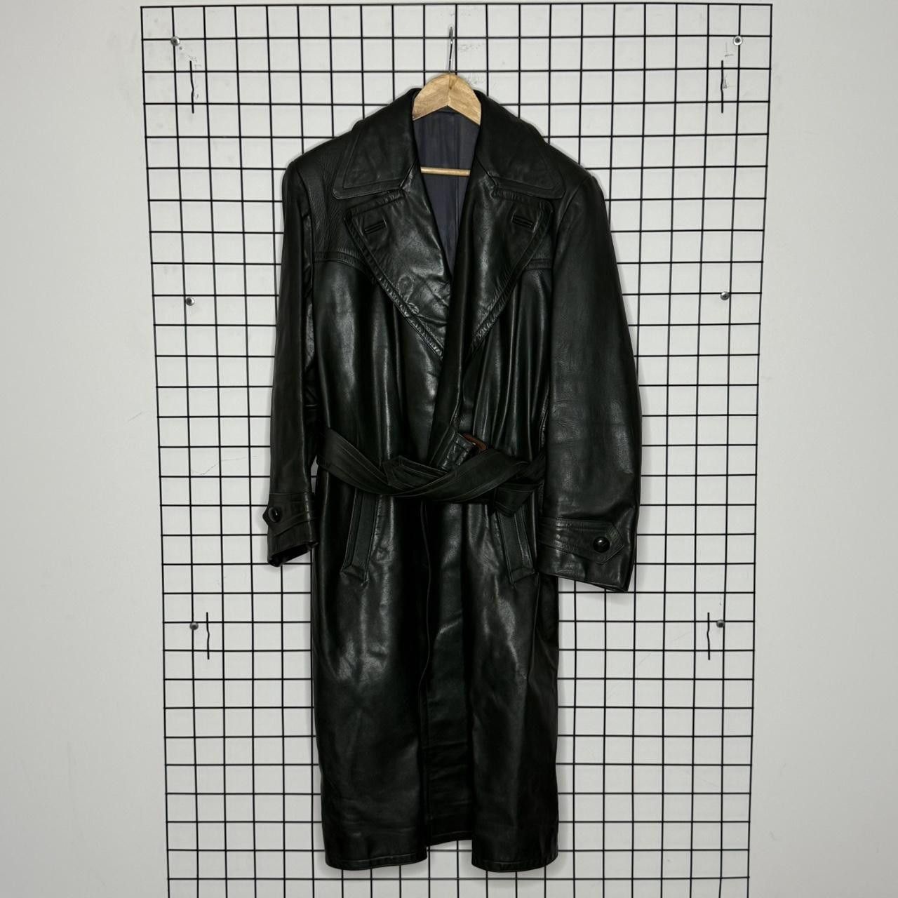 Vintage Real Leather Maxi Coat Double Breasted Mens Size US L / EU 52-54 / 3 - 4 Thumbnail