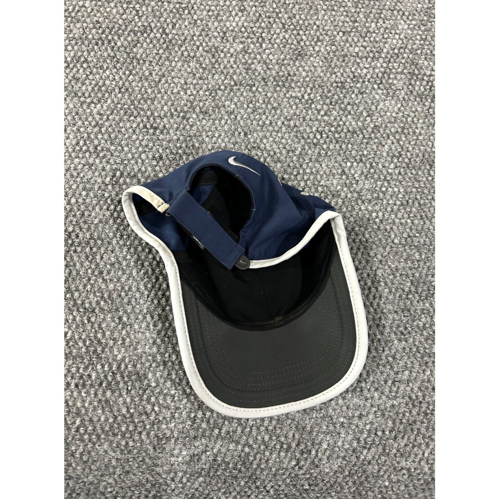 Nike Nike Golf Hat Mens Adjustable Navy Blue White Swoosh Logo Performance Cap Baseball Cap, One Size, Polyester Twill, Lightweight, Casual Sports Classic Size ONE SIZE - 6 Thumbnail