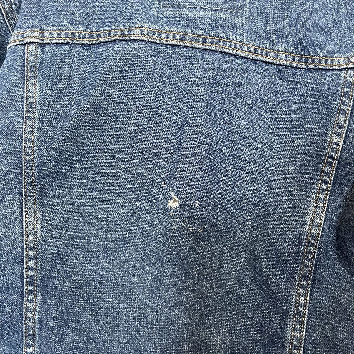 Levi's × Vintage distressed Oversized DENIM jacket Levis blue bomber jeans Size S / US 4 / IT 40 - 8 Thumbnail