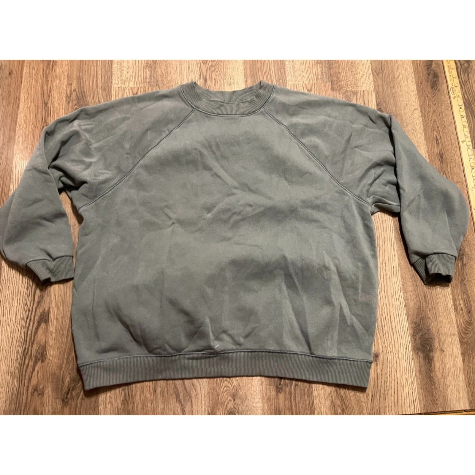 American Eagle Outfitters American Eagle Outfitters Sweater Shirt Women's Medium Green Pullover Jegging Fit Crew Neck Long Sleeve Casual Fall Spring Summer Regular Size M / US 6-8 / IT 42-44 - 2 Thumbnail