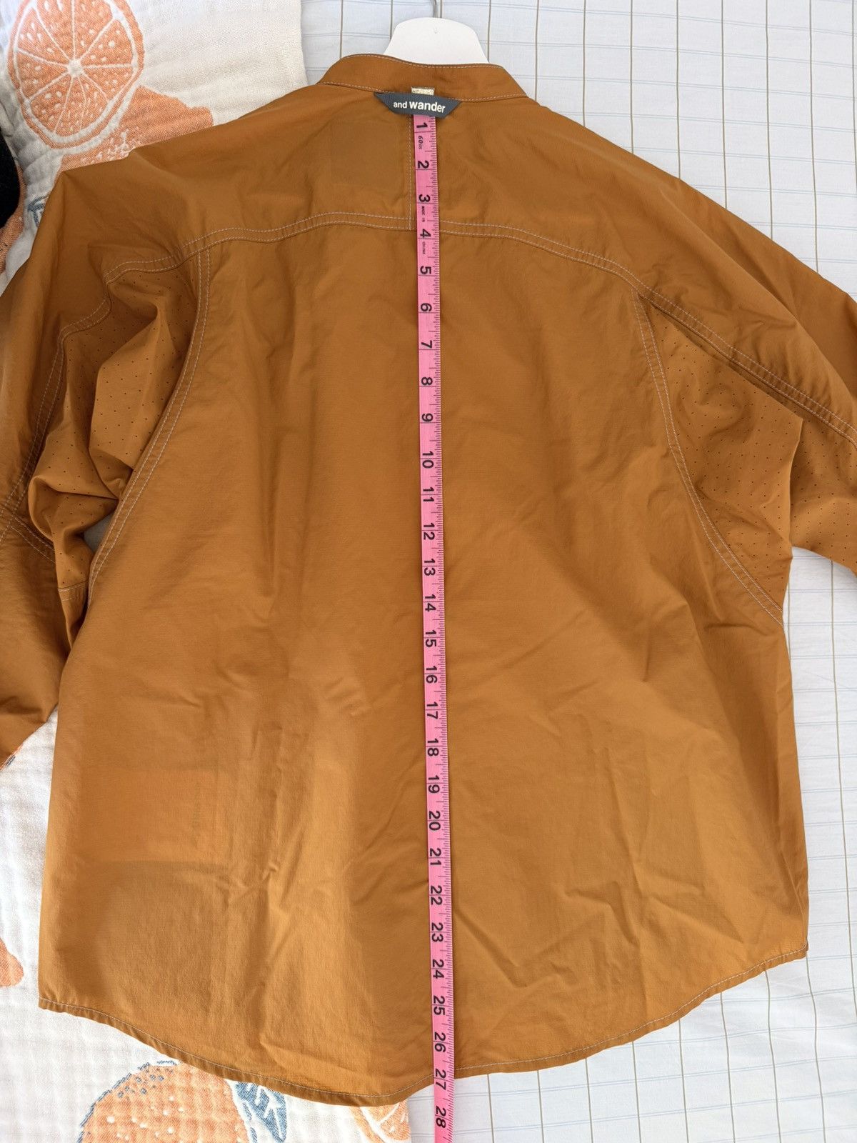And Wander and Wander Band Collar Lightweight Breathable Shirt Size M / US 6-8 / IT 42-44 - 5 Thumbnail
