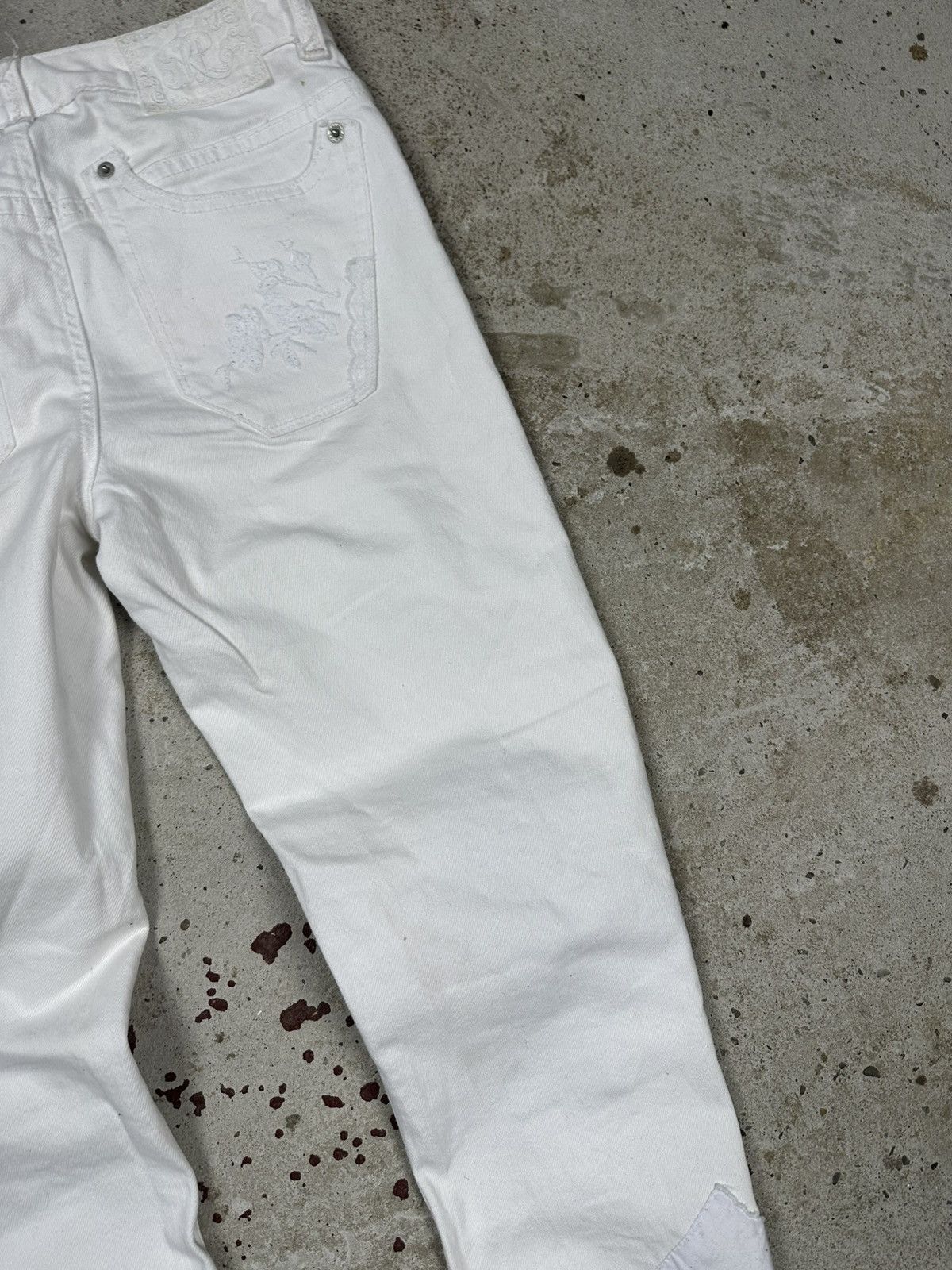 Polo Ralph Lauren × Vintage Vintage Y2K Ralph Lauren Reworked Patched Denim Pants Jeans Size US 27 - 16 Thumbnail