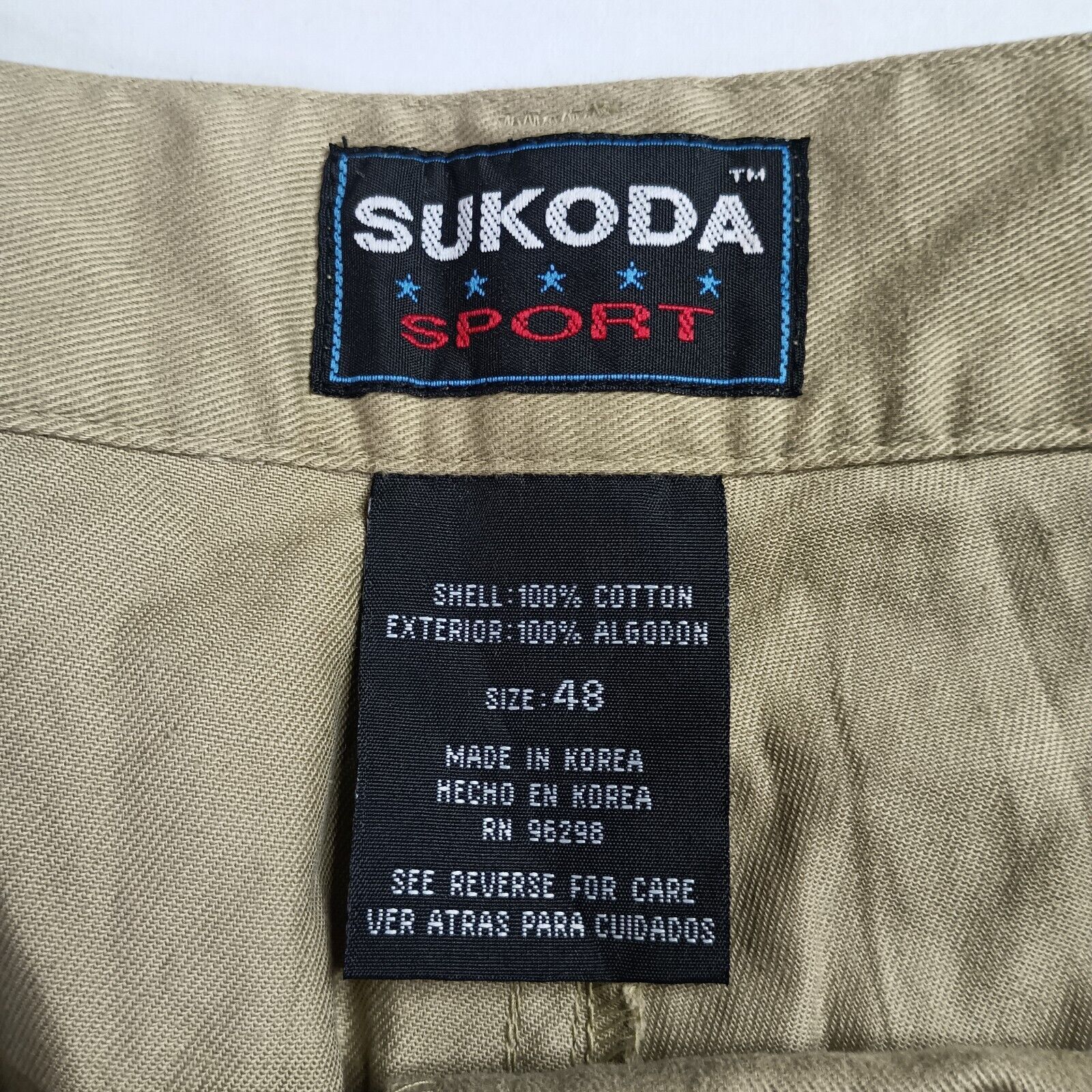 & Other Stories Sukoda Sport Shorts Men's 48 Beige 100% Cotton Pockets Size US 44 / EU 60 - 3 Thumbnail