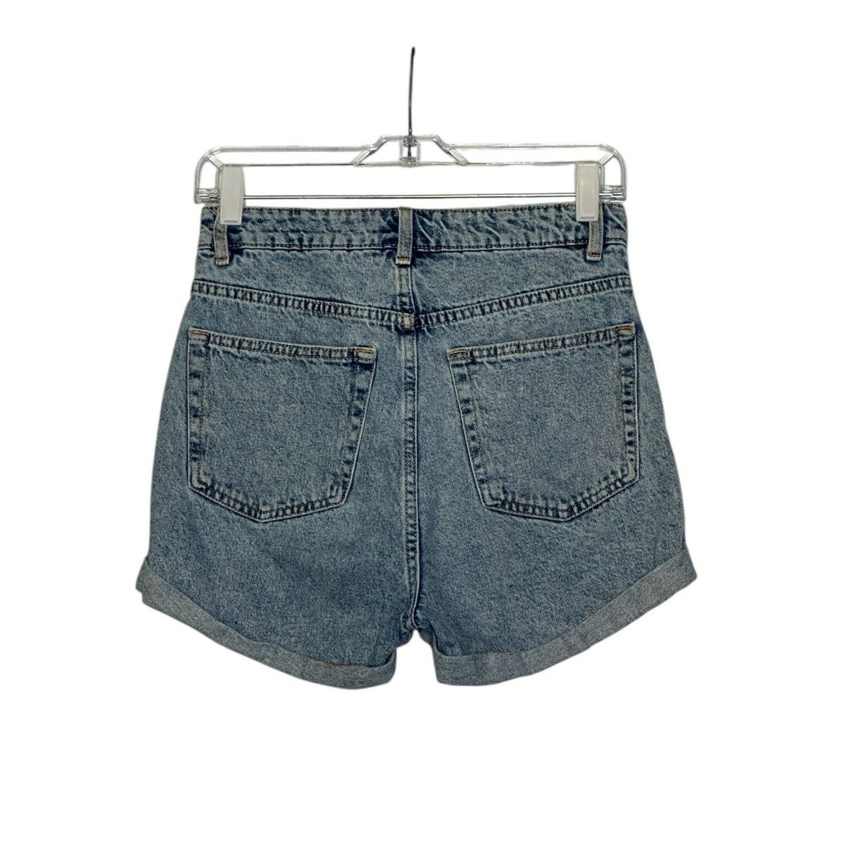 Denim & Co. Denim Co blue cuffed high waist jean shorts size 4 Size 27" / US 4 / IT 40 - 7 Thumbnail
