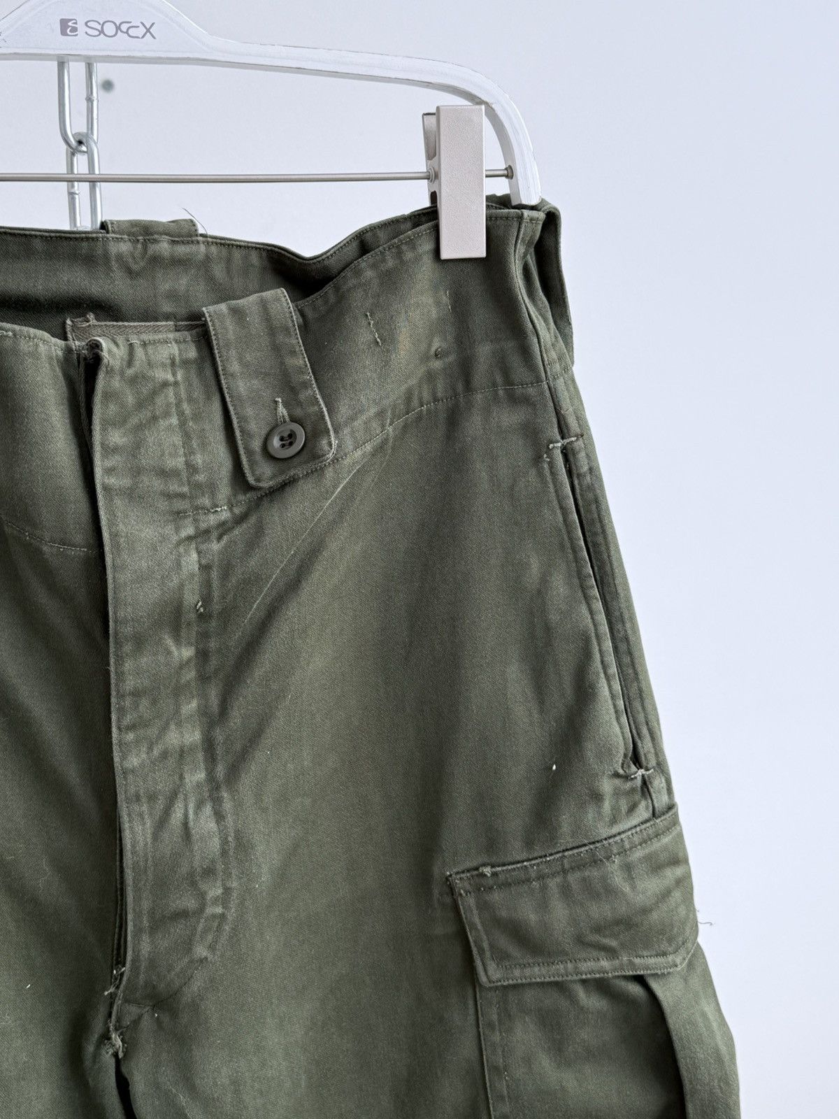 Vintage Vintage 1965 Dated Belgian Cargo Army Military Pants Size US 30 / EU 46 - 11 Thumbnail