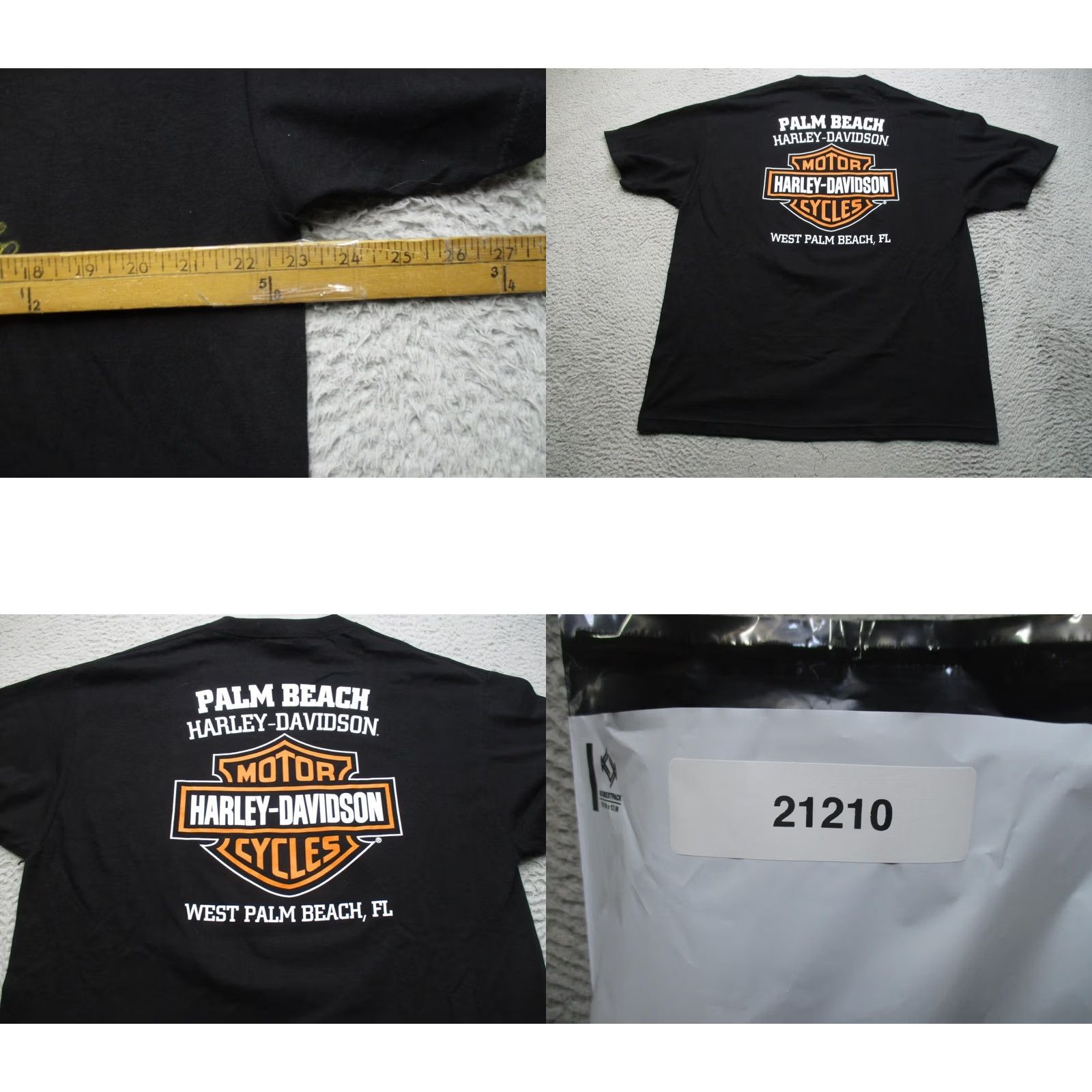 Harley Davidson Harley-Davidson Shirt Mens XL Black Flaming Skull Graphic Tee Size US XL / EU 56 / 4 - 8 Thumbnail