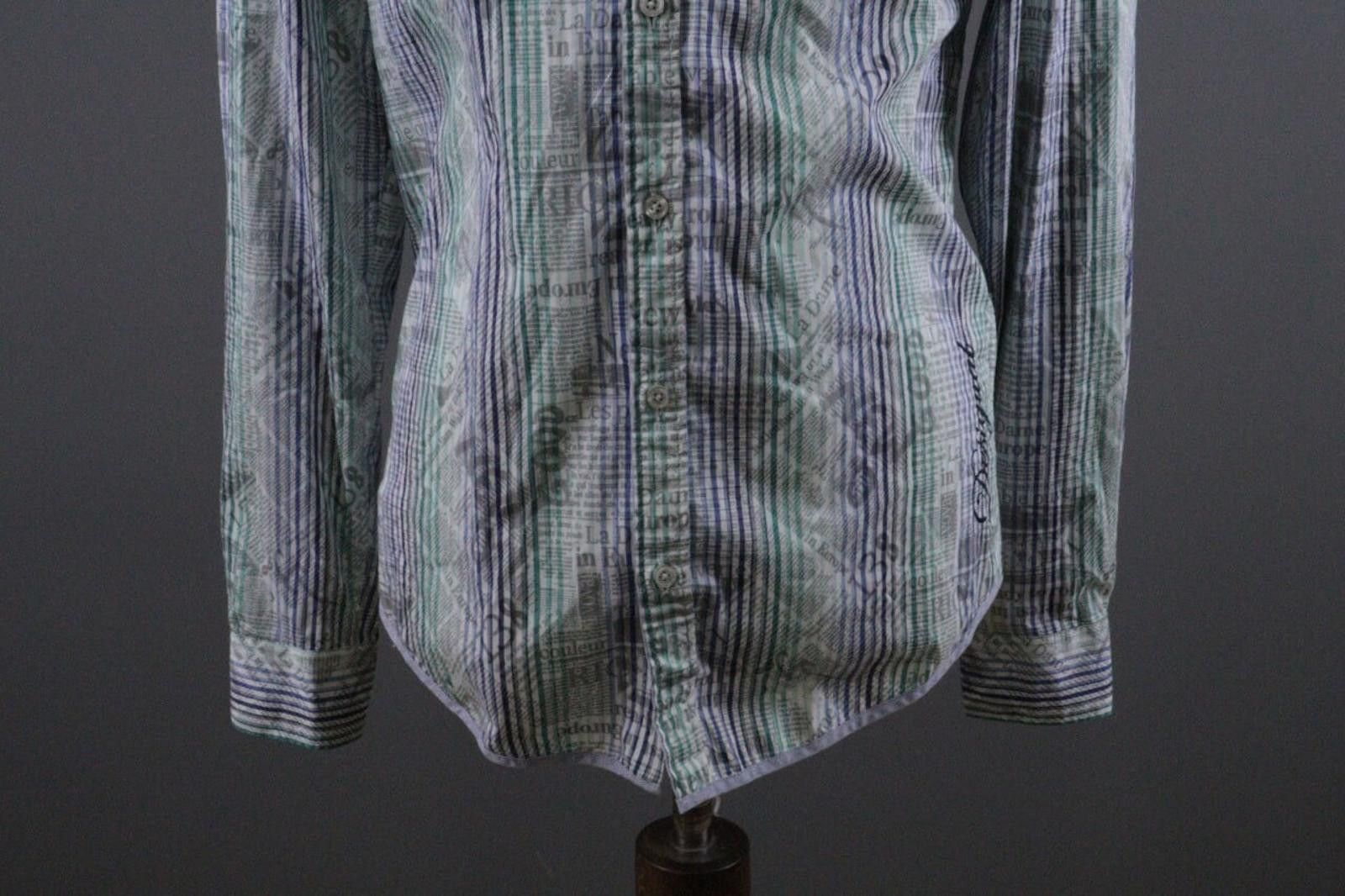 Desigual Desigual Barcelona Multicolor Striped Down Shirt Size L Size US L / EU 52-54 / 3 - 3 Thumbnail