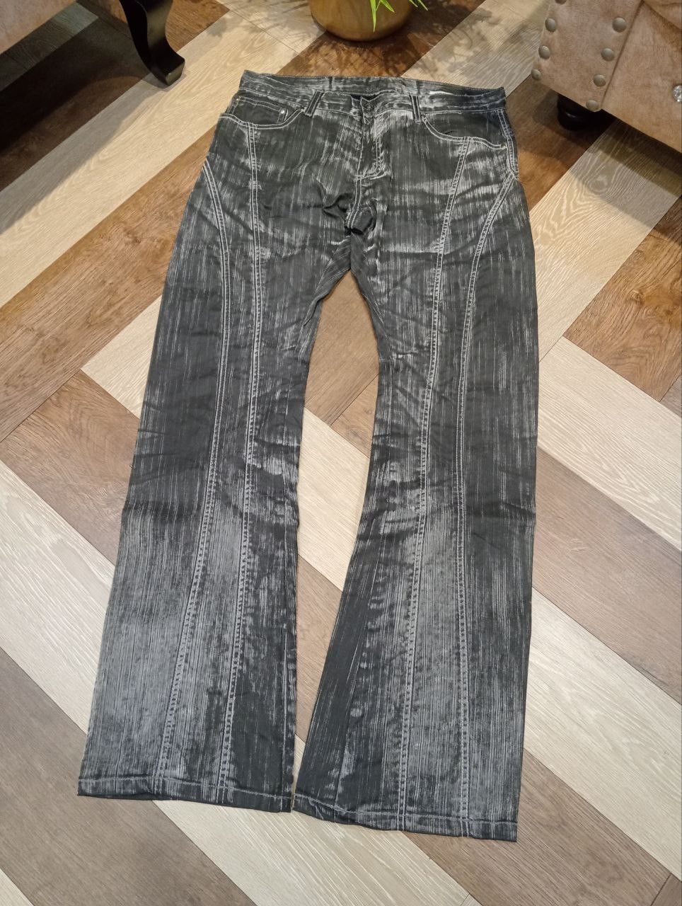 semanticdesign SEMANTIC DESIGN JAPAN WASHED FLARED PANTS Size US 33 - 2 Thumbnail