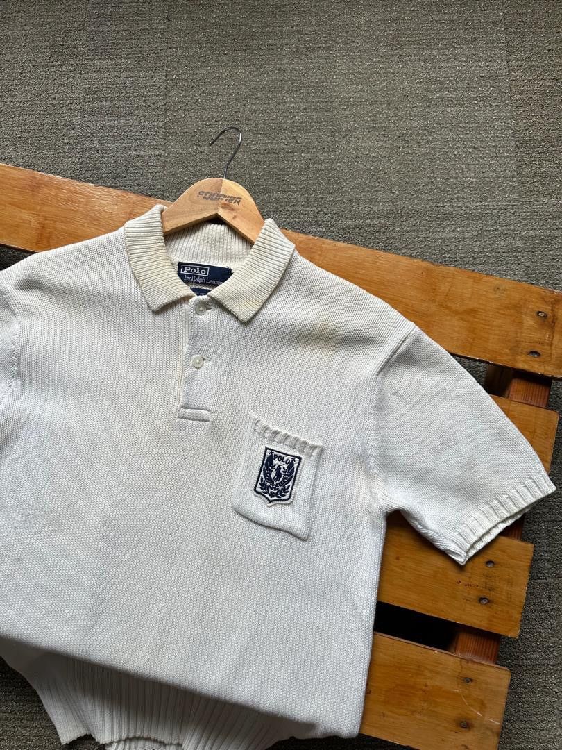 Polo Ralph Lauren VINTAGE POLO RALPH LAUREN KNIT COLLAR Size US M / EU 48-50 / 2 - 2 Thumbnail