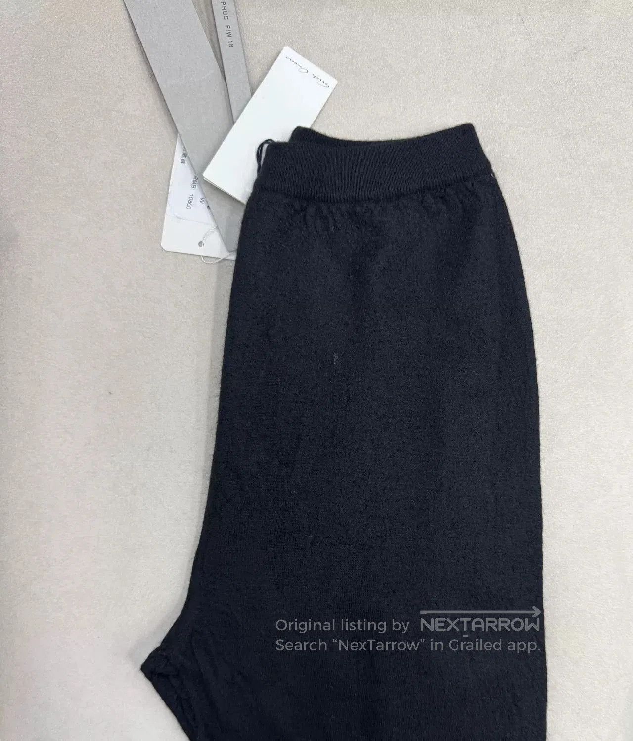 Rick Owens Rick Owens Black Knit Leggings for Women. Size 24" / US 00 / IT 34 - 4 Thumbnail