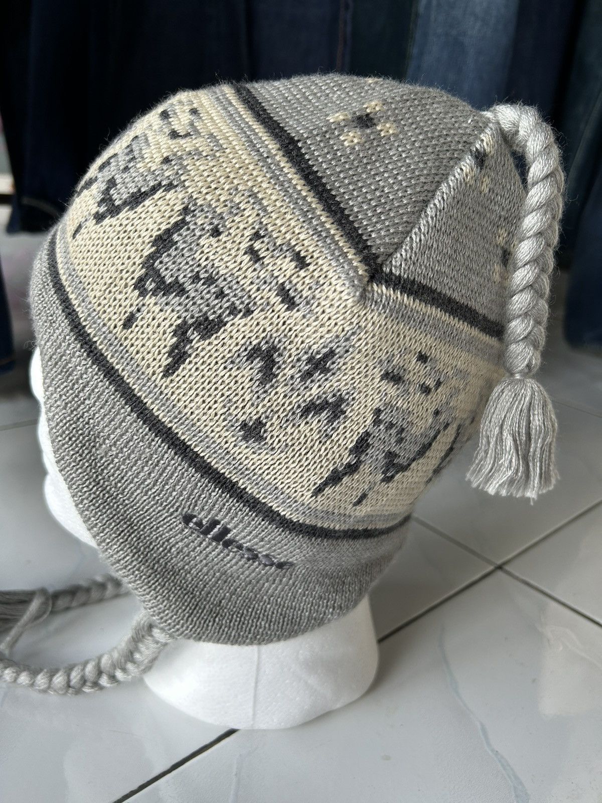 Japanese Brand × Vintage Vintage Ellesse Earflap Rare Design Beanie Hats Made Japan Size ONE SIZE - 4 Thumbnail