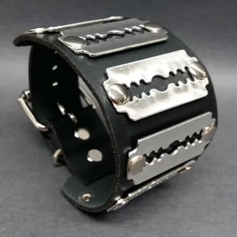 Punk Gothic Pu Leather Fashion Bracelet