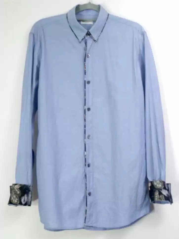 Dries van noten Blue printed shirt