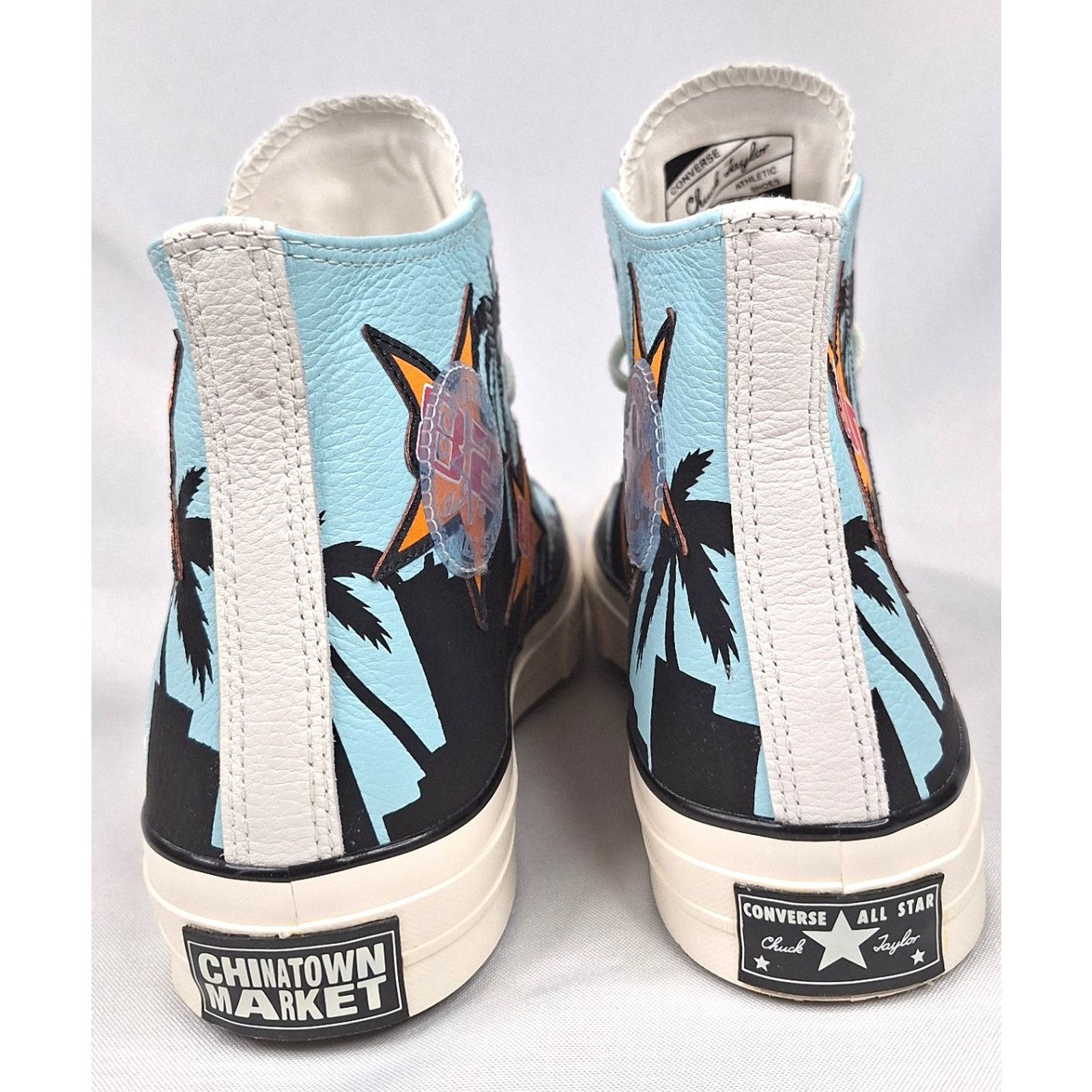 Converse Chinatown CONVERSE Lakers Poolside Hi-Top Leather Sneakers Size US 10.5 / EU 43-44 - 6 Thumbnail