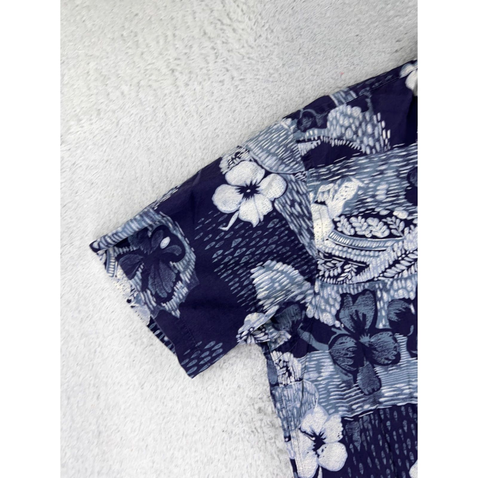 Vintage Campia Moda Shirt Mens XL Blue Floral Cotton Hawaiian Size US XL / EU 56 / 4 - 3 Thumbnail