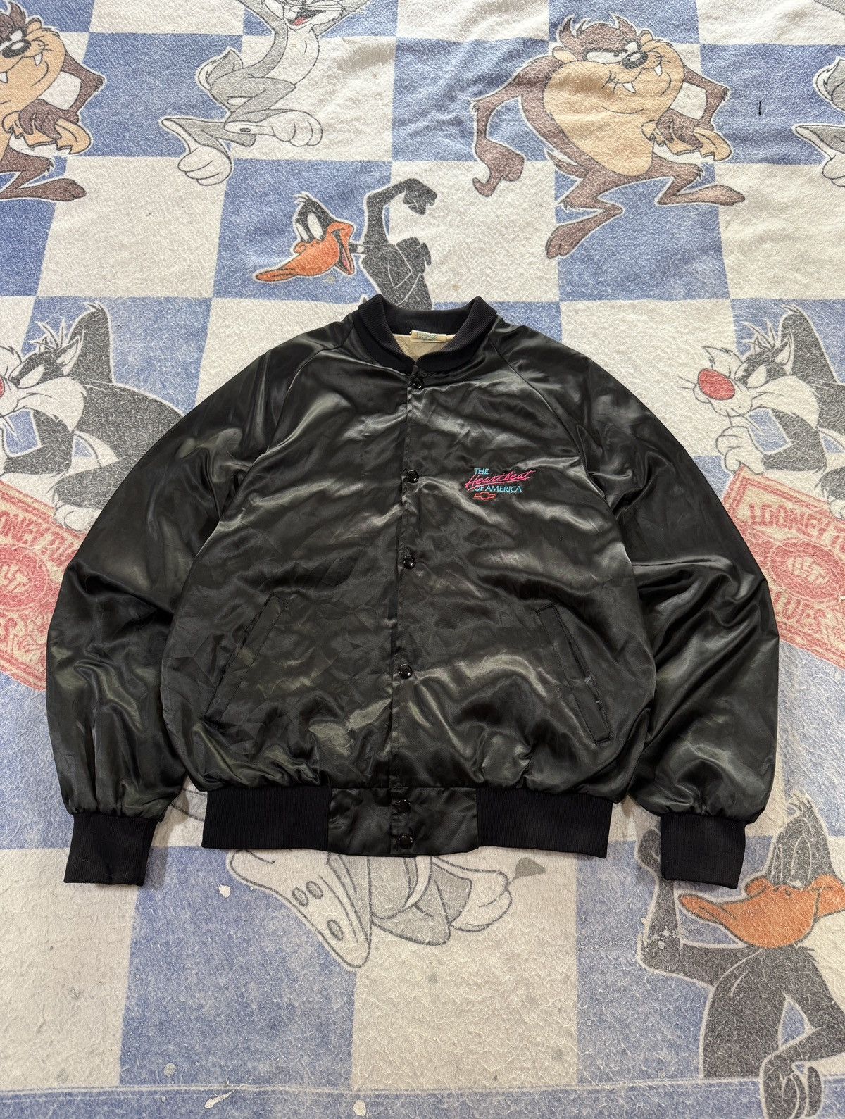 Chevrolet Vintage chevy satin bomber jacket Size US L / EU 52-54 / 3 - 1 Thumbnail