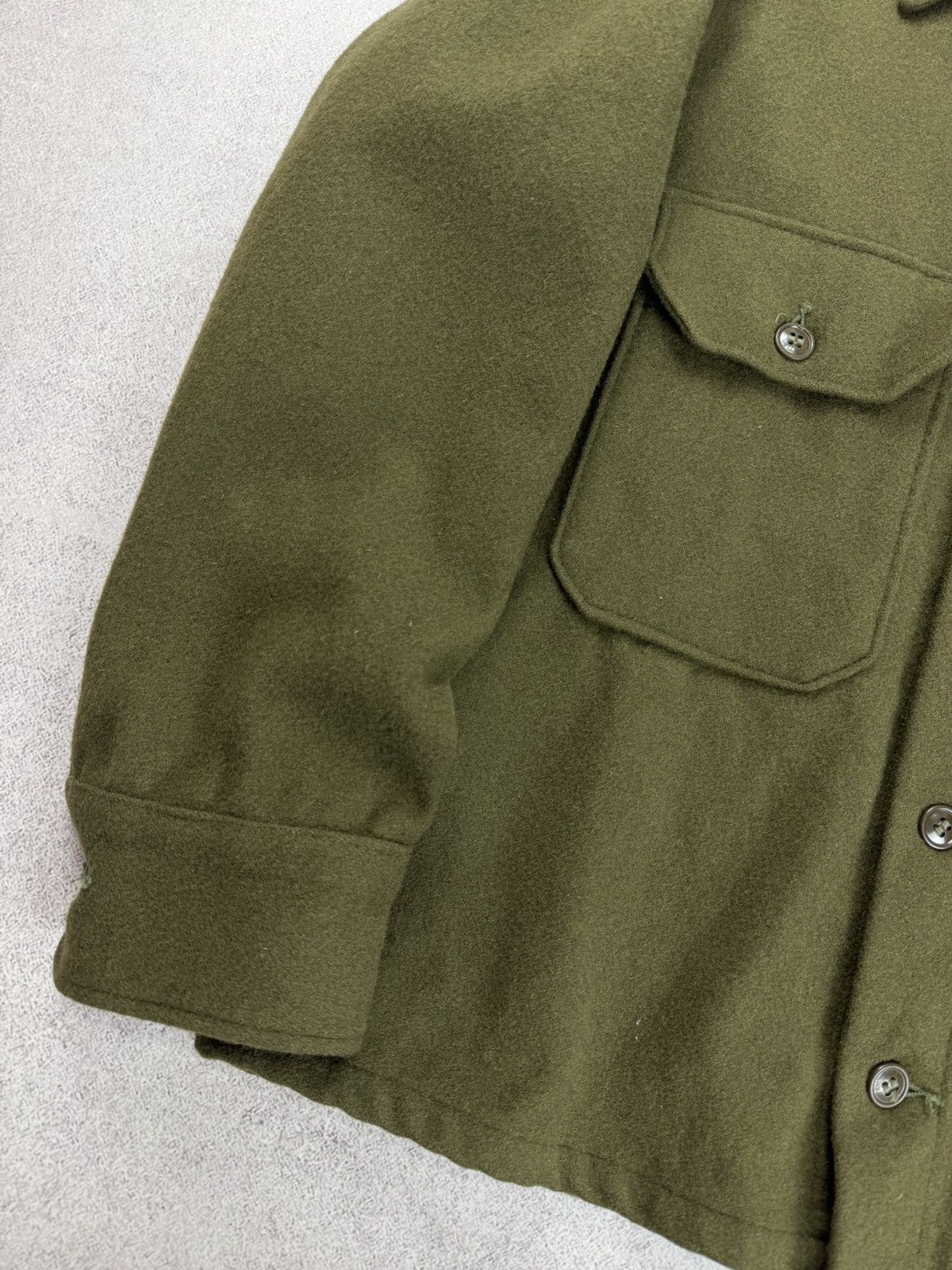 Vintage Vintage US Army OG-108 Olive Green Wool Field Jacket Shirt Size US M / EU 48-50 / 2 - 3 Thumbnail