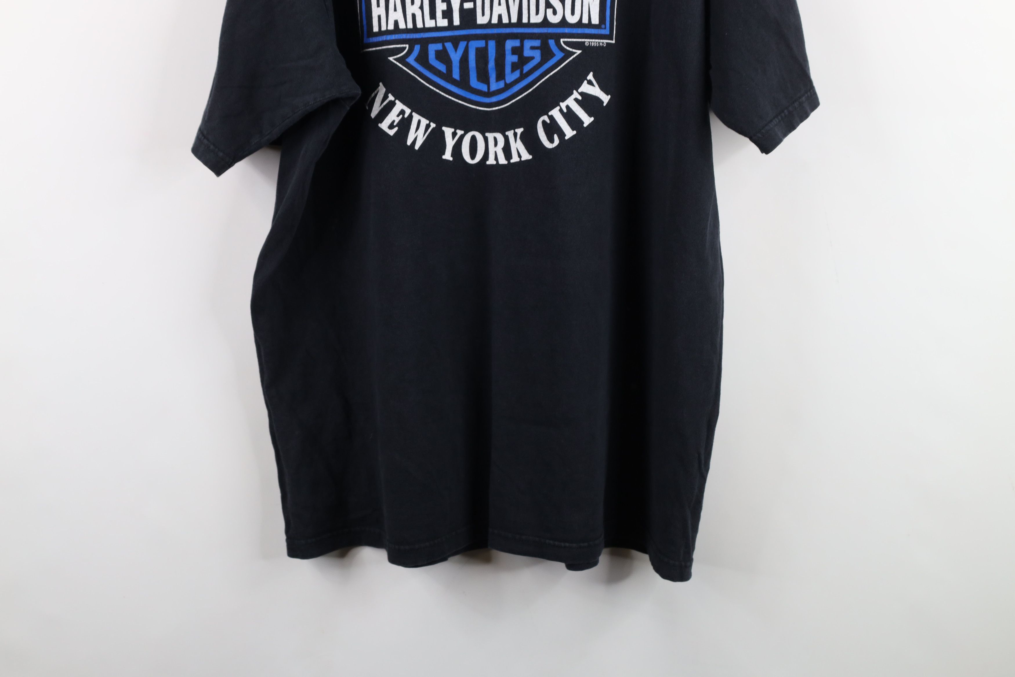 Harley Davidson × Vintage Vintage 90s Harley Davidson Logo New York City T-Shirt USA Size US XL / EU 56 / 4 - 14 Thumbnail