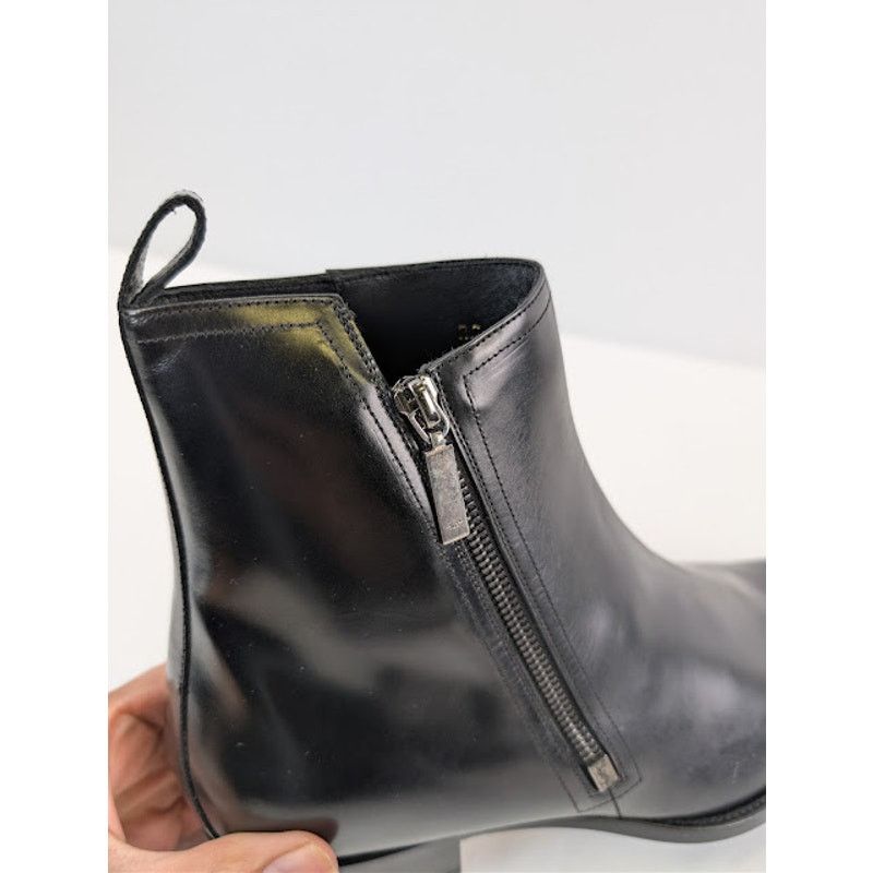 Saint Laurent Paris o1rshd1 Leather Shezan Wyatt 30 Chelsea Boots in Nero Size US 10.5 / EU 43-44 - 18 Thumbnail