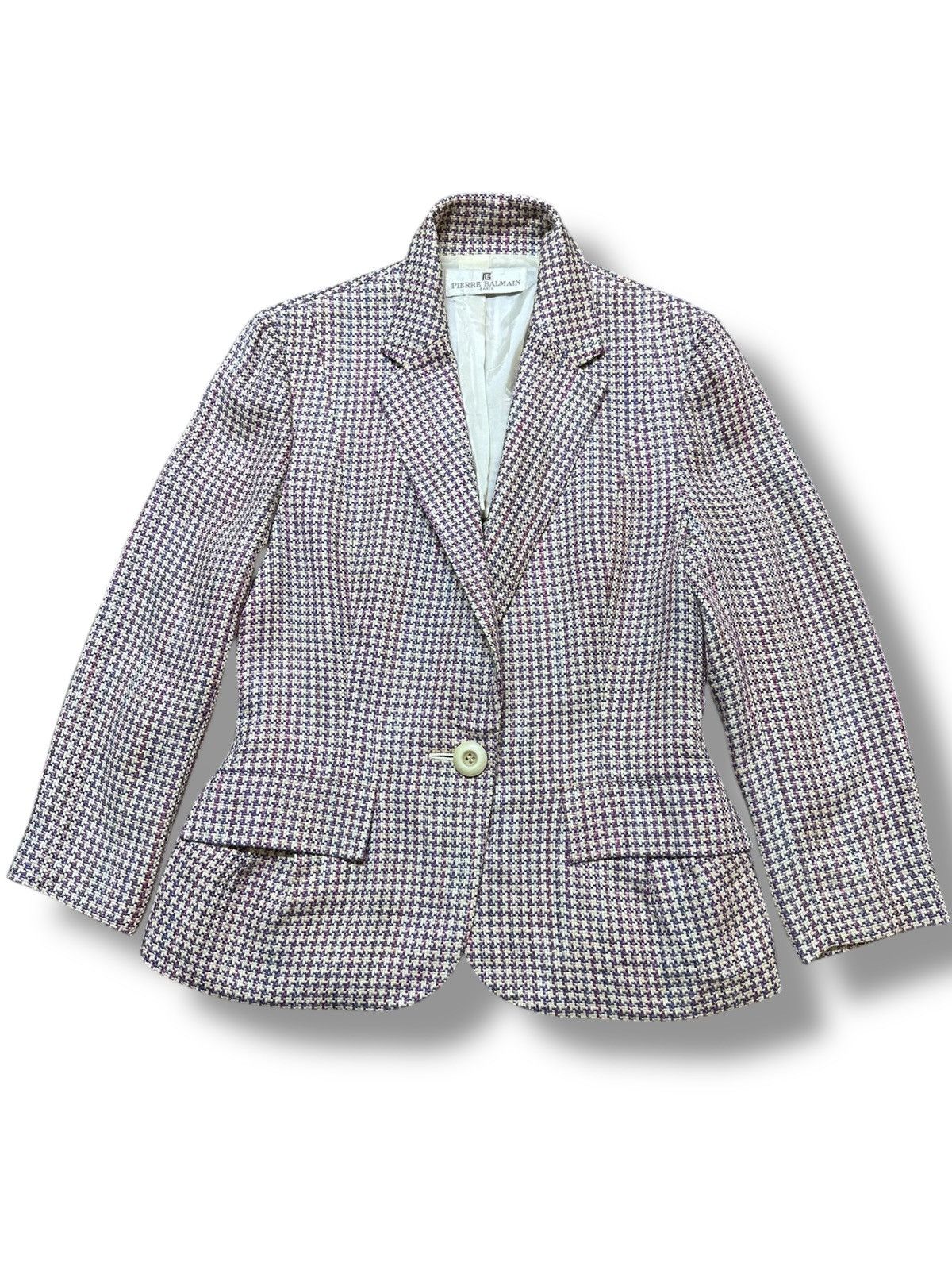 Pierre Balmain Vintage Pierre Balmain Thom Browne Check Slim Blazer Size S / US 4 / IT 40 - 1 Thumbnail