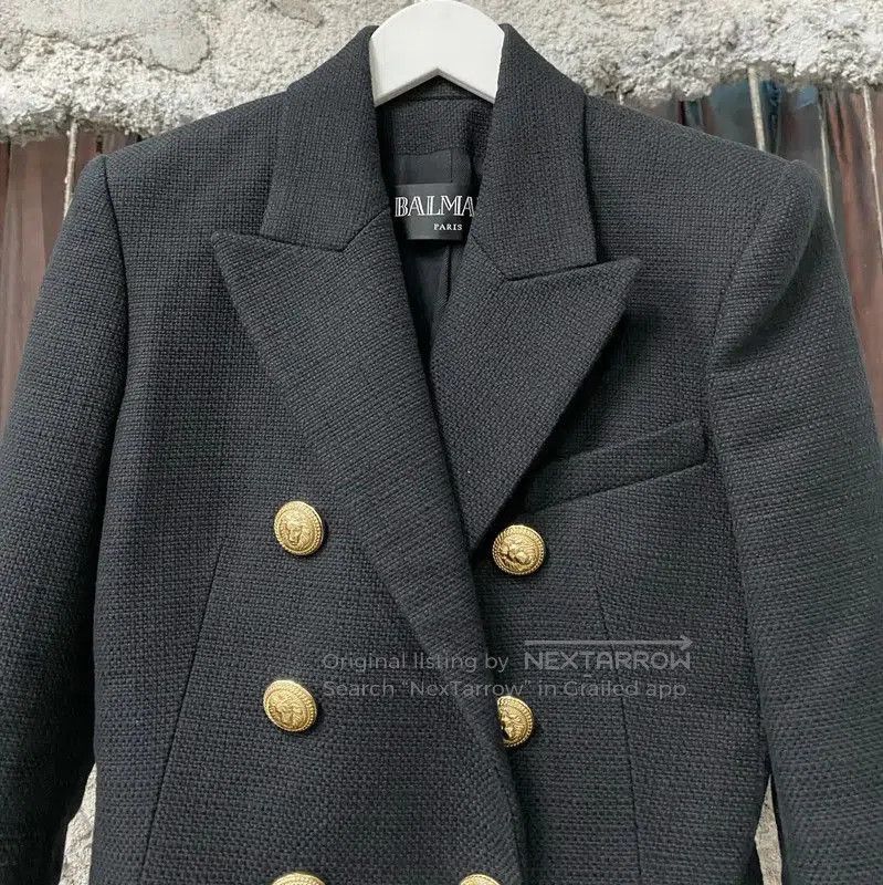 Balmain Balmain Black Spring Autumn Women's Jacket . Size XXS / US 00 / IT 34 - 3 Thumbnail