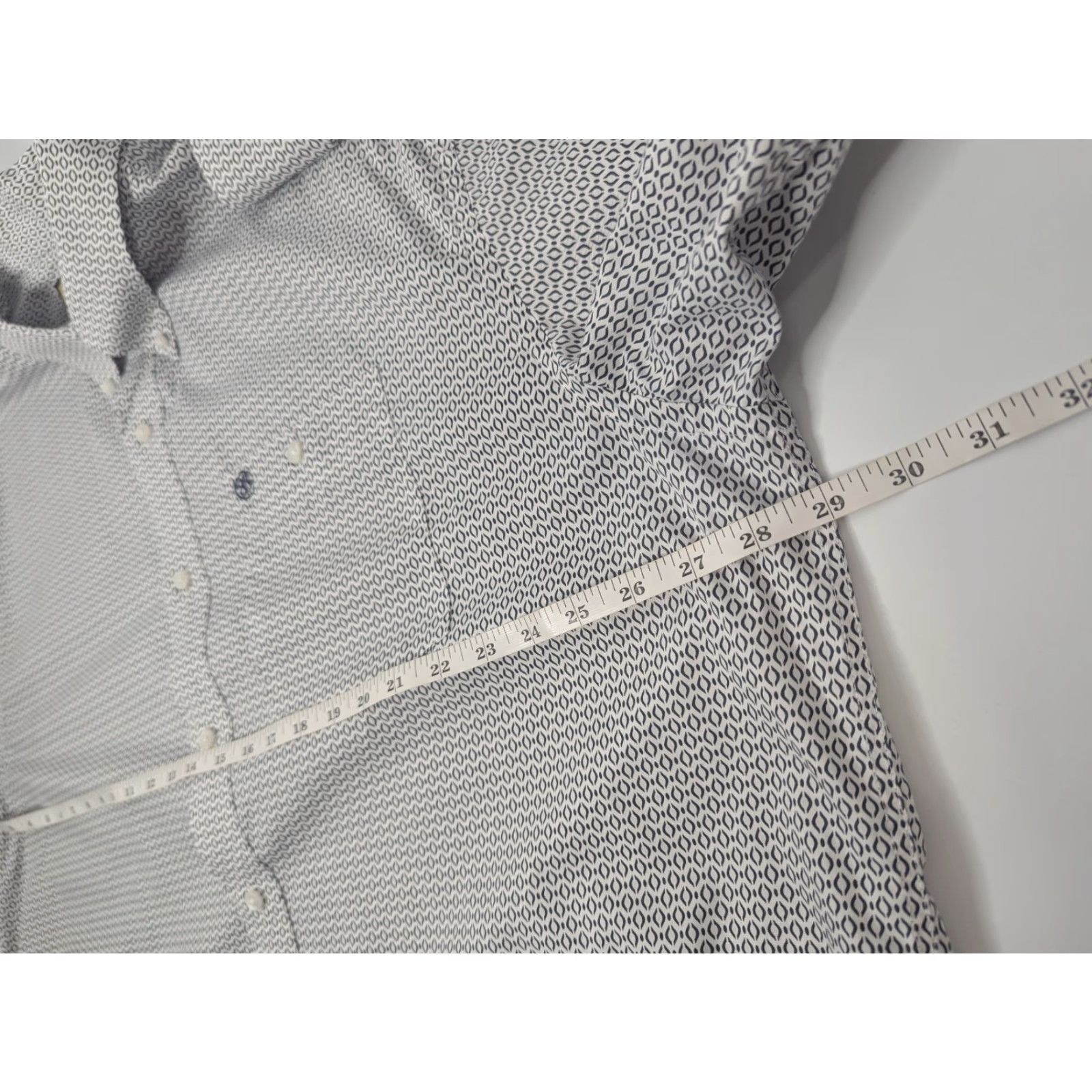 Wrangler Wrangler Men's 2XL Navy Geo Print Long Sleeve Button Down Western Shirt Size US XXL / EU 58 / 5 - 6 Thumbnail