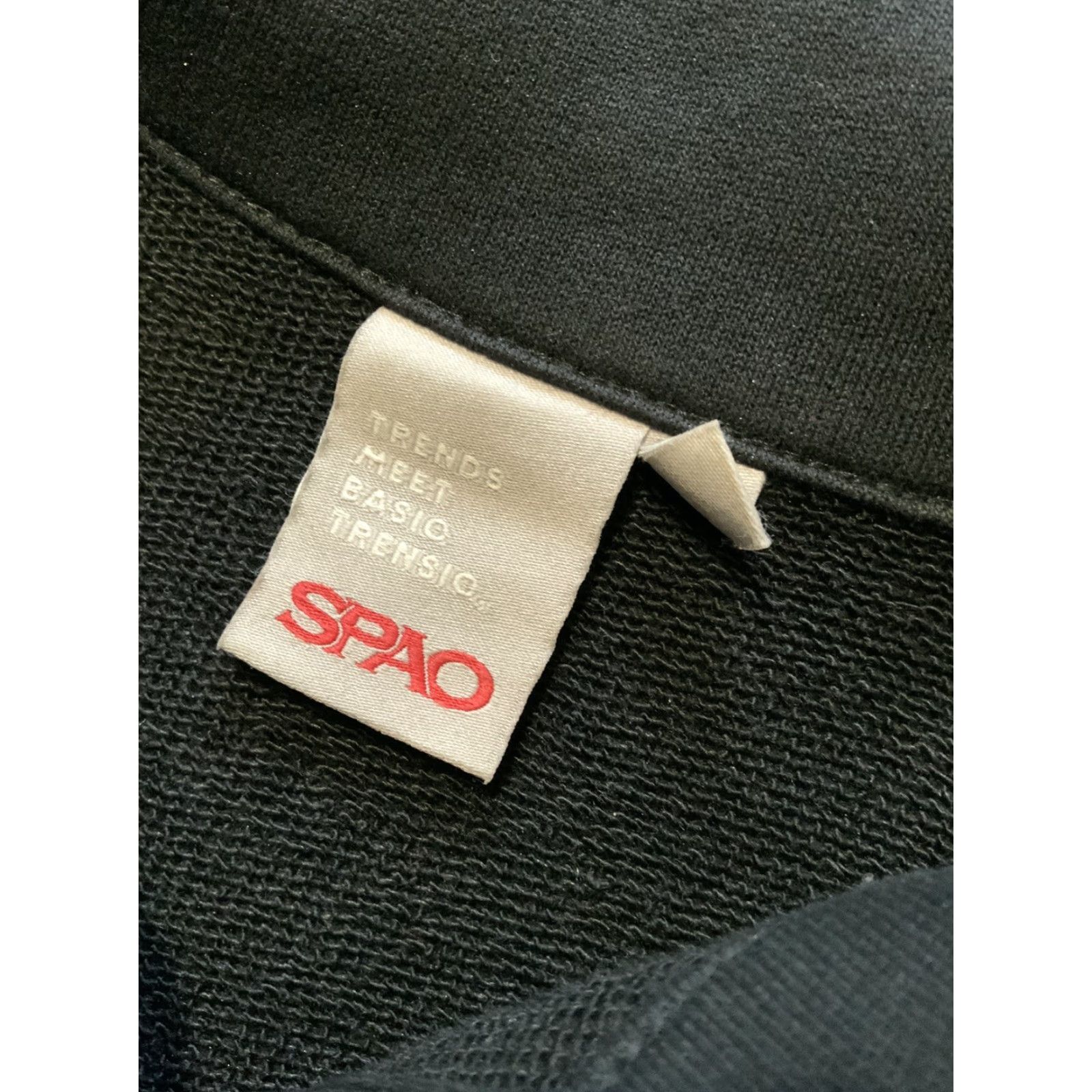 Vintage VINTAGE SPAO Metanoia Exclusive French Terry Fleece Black Rugby Pullover Sweatshirt Sz.M Mens Size US M / EU 48-50 / 2 - 5 Thumbnail