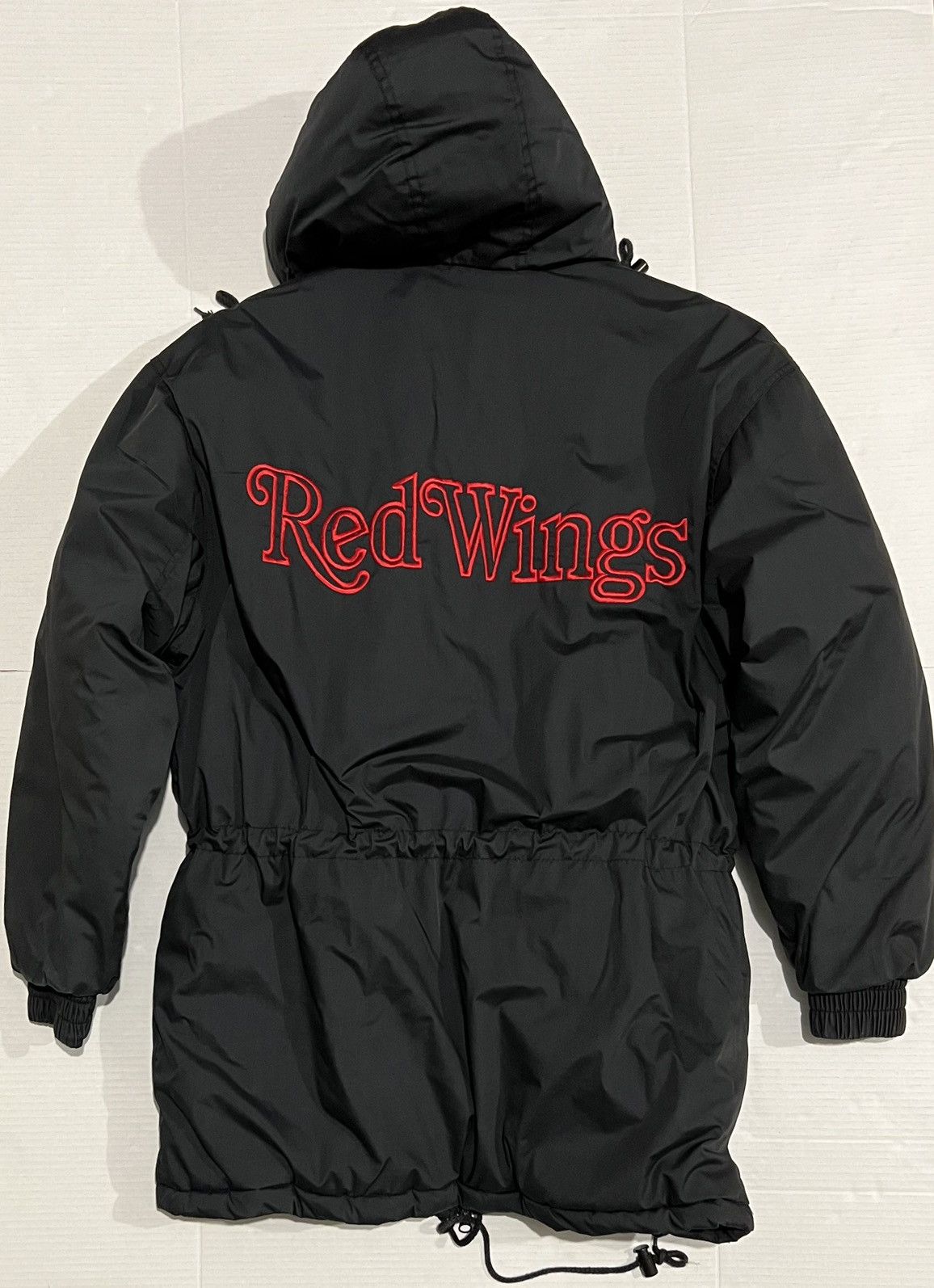 Vintage Vintage Detroit Red Wings Fans Gear M Long Jacket Coat Parka Size US M / EU 48-50 / 2 - 2 Thumbnail