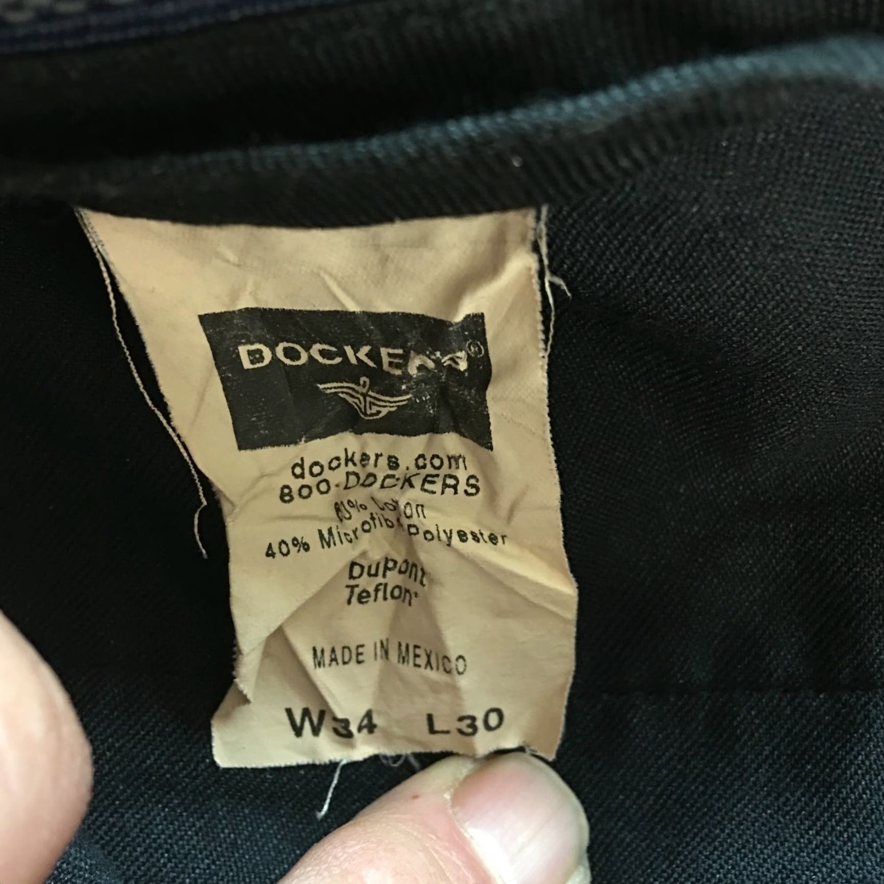 Dockers Dockers Mens Dress Pants 34 X 30 Brown Pleated Front Cuffed Straight Leg Size US 34 / EU 50 - 6 Thumbnail