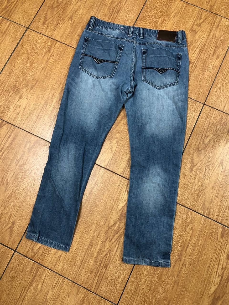 Diesel × Japanese Brand Crazy Crash Dirty Baggy Faded Jean Japan Avant Garde Style Size US 36 / EU 52 - 6 Thumbnail