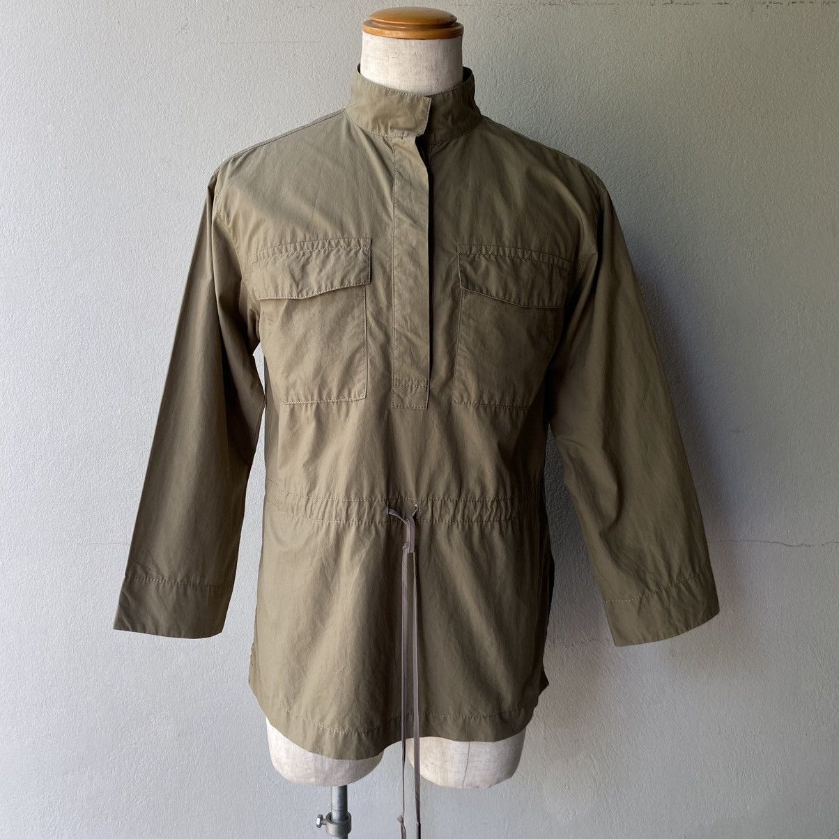 Paul Smith Paul Smith Khaki Mandarin Collar Utility Shirt Size XS / US 0-2 / IT 36-38 - 7 Thumbnail