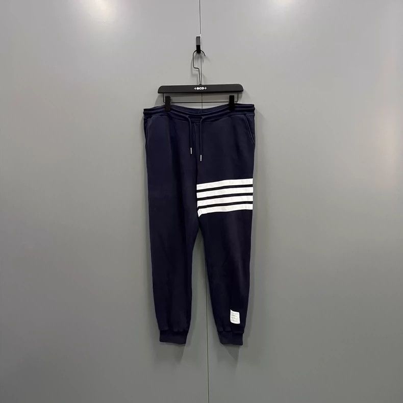Thom Browne Thom browne Size 2 Dark blue striped sweatpants 2503-Nexta Size US 29 - 1 Thumbnail