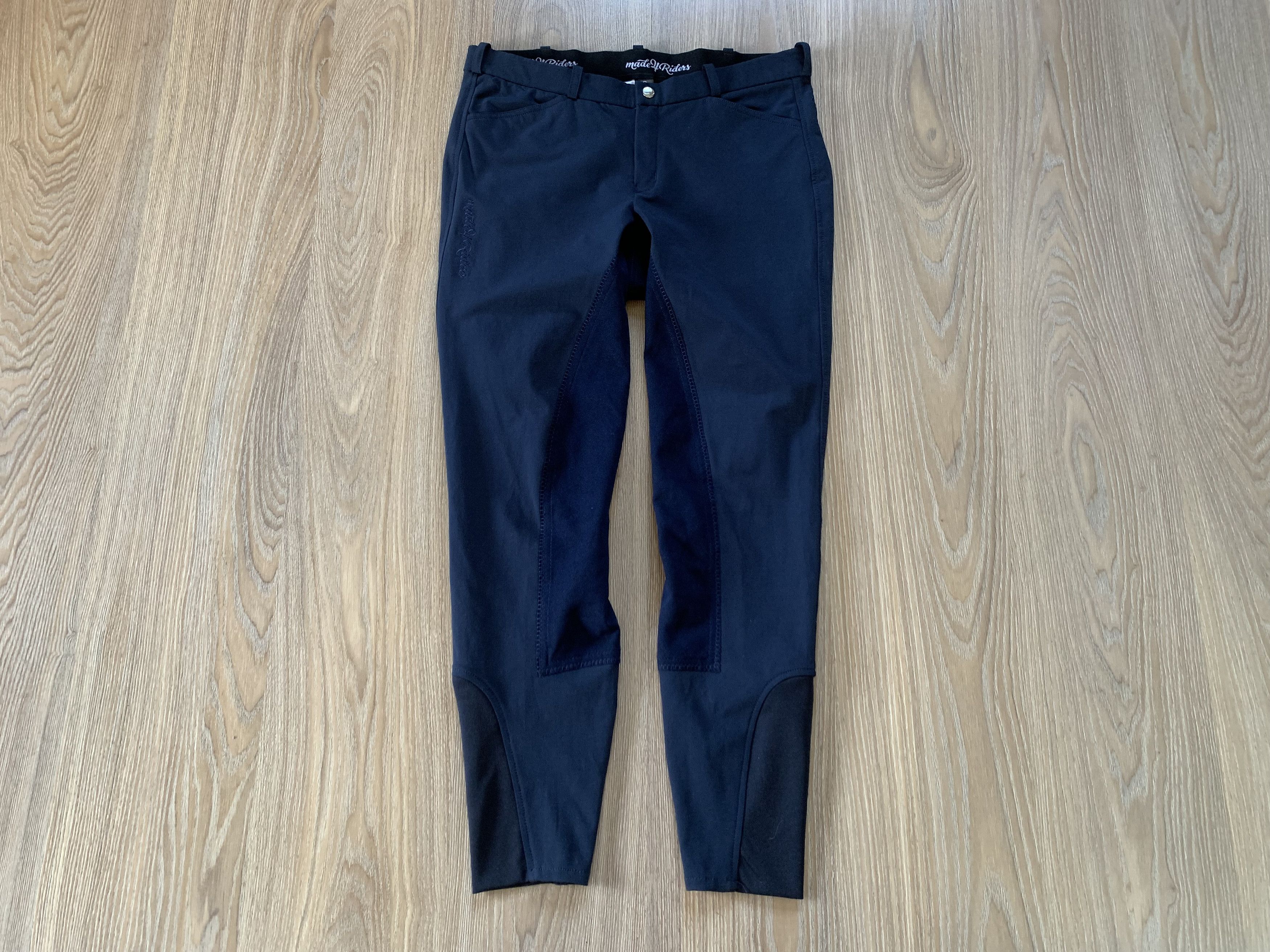 Designer Suede Womens For Horse Riding Slim Jeans Size 26" / US 2 / IT 38 - 2 Thumbnail