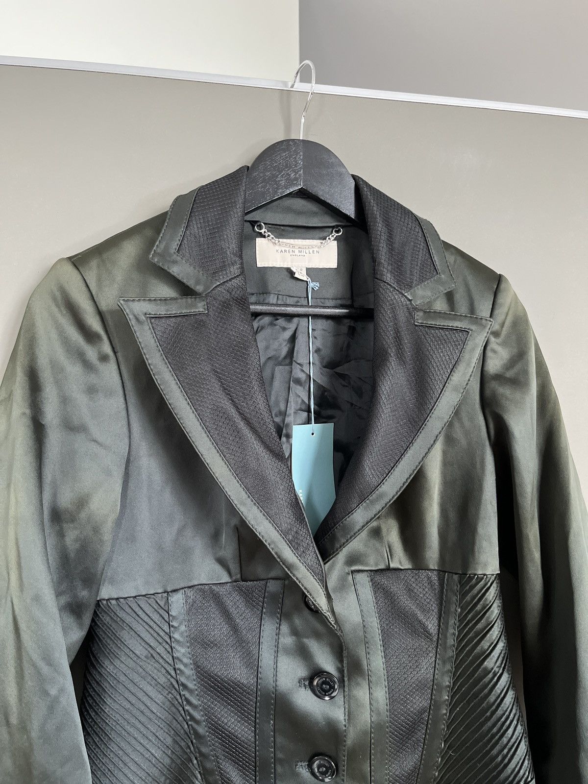 Karen Millen Karen Millen Gradient Green Blazer Jacket Size M / US 6-8 / IT 42-44 - 3 Thumbnail