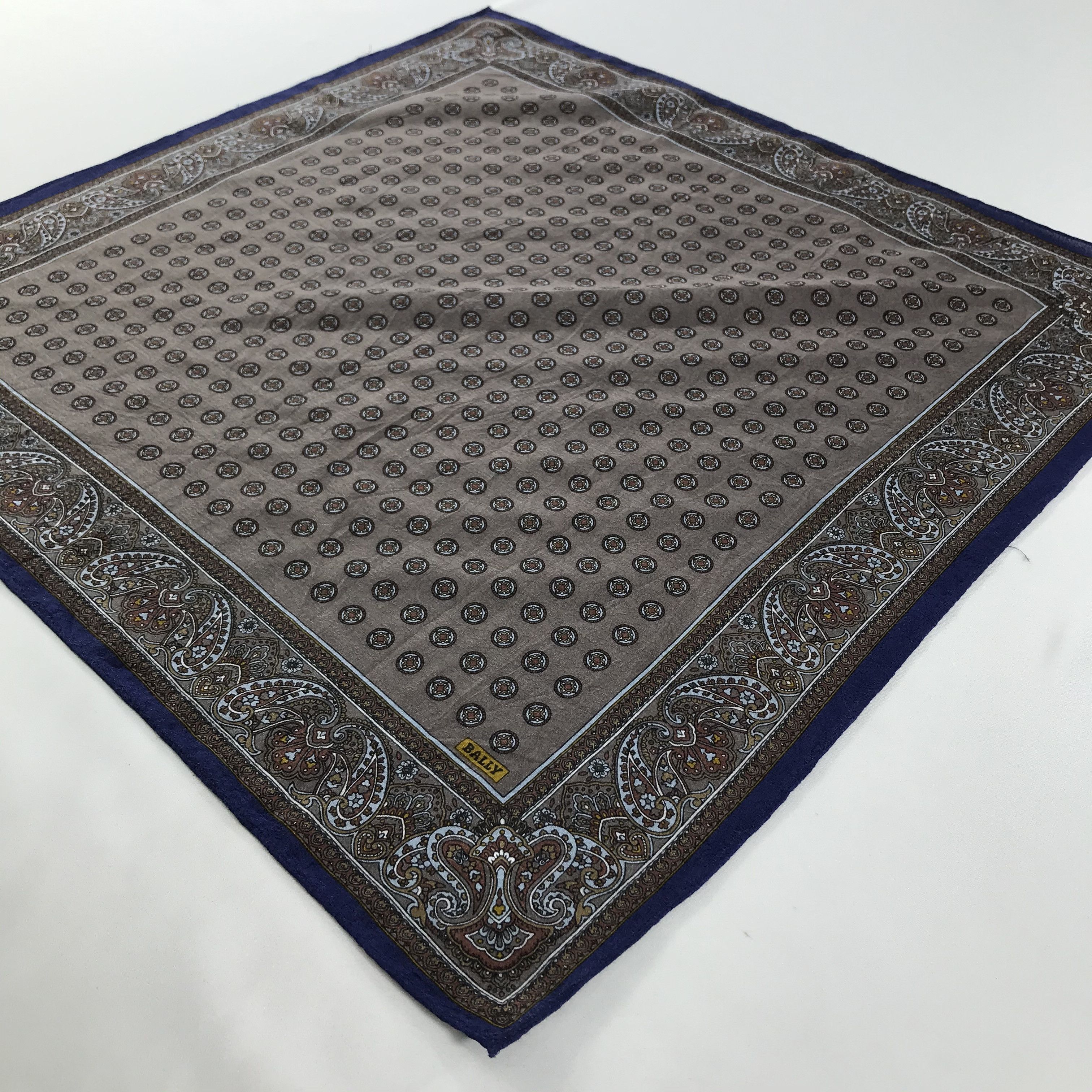 Bally × Vintage Bally Bandana / Handkerchief / Neckerchief - S1659 Size ONE SIZE - 2 Thumbnail