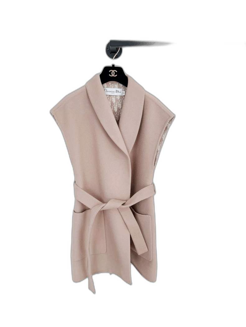 Dior Dior Cashmere Vest with Belt Size L / US 10 / IT 46 - 1 Thumbnail