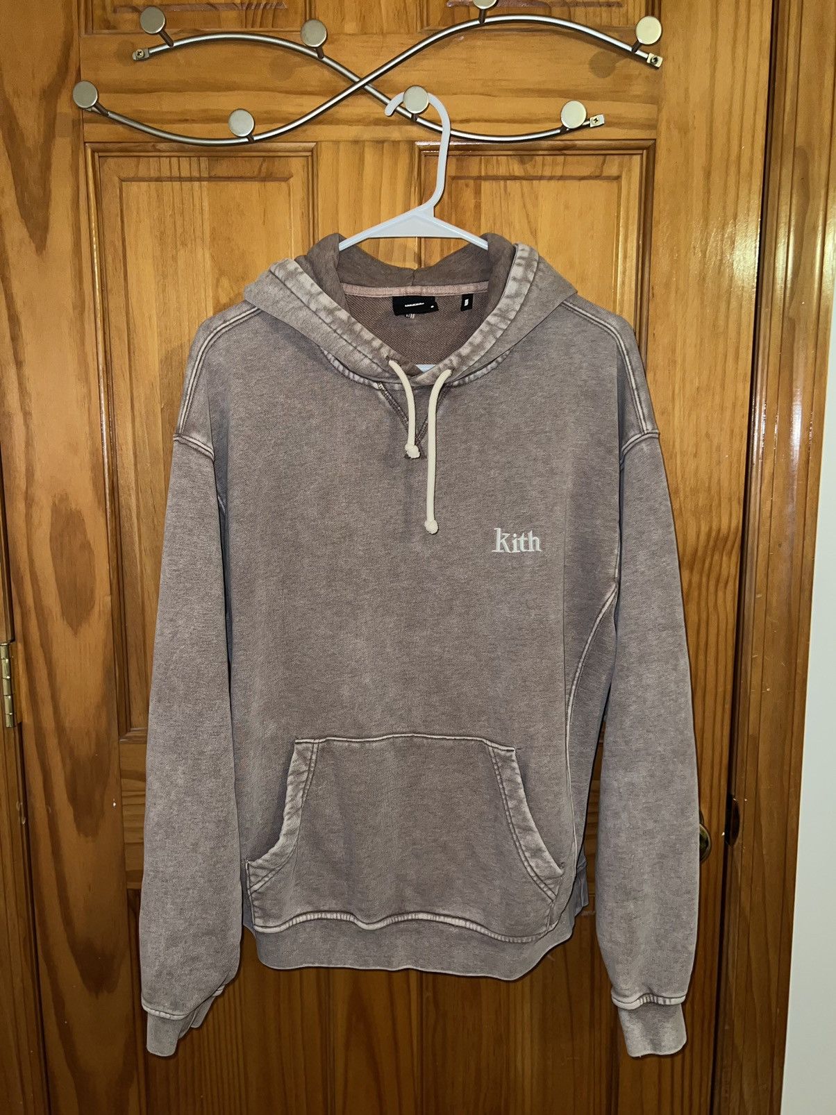 Kith KITH OVERDYED HEATHER WILLIAMS III HOODIE - DUSTY MAUVE | Grailed