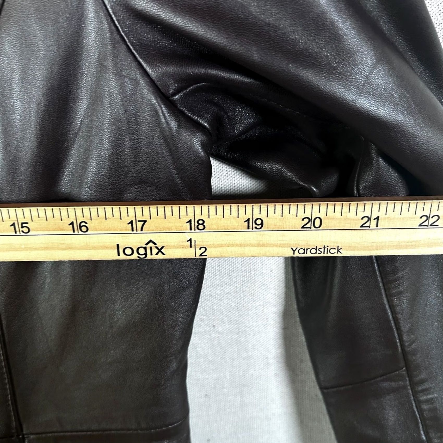 Croft & Barrow Croft & Barrow Womens Lambskin Leather Blazer 3-Button Coat Jacket Brown Size S Size S / US 4 / IT 40 - 6 Thumbnail