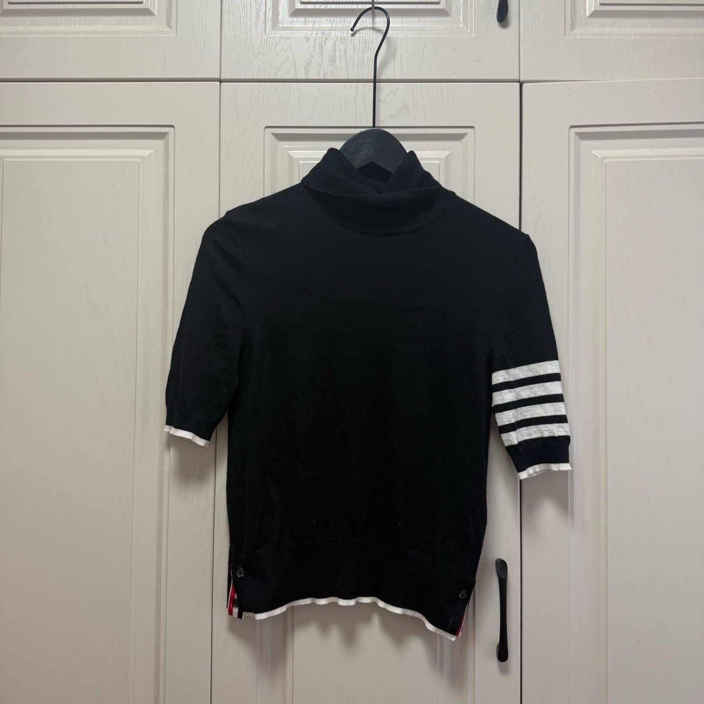 Thom Browne Thom Browne 2025 Four-Stripe Knit Turtleneck Size US XXS / EU 40 - 1 Thumbnail