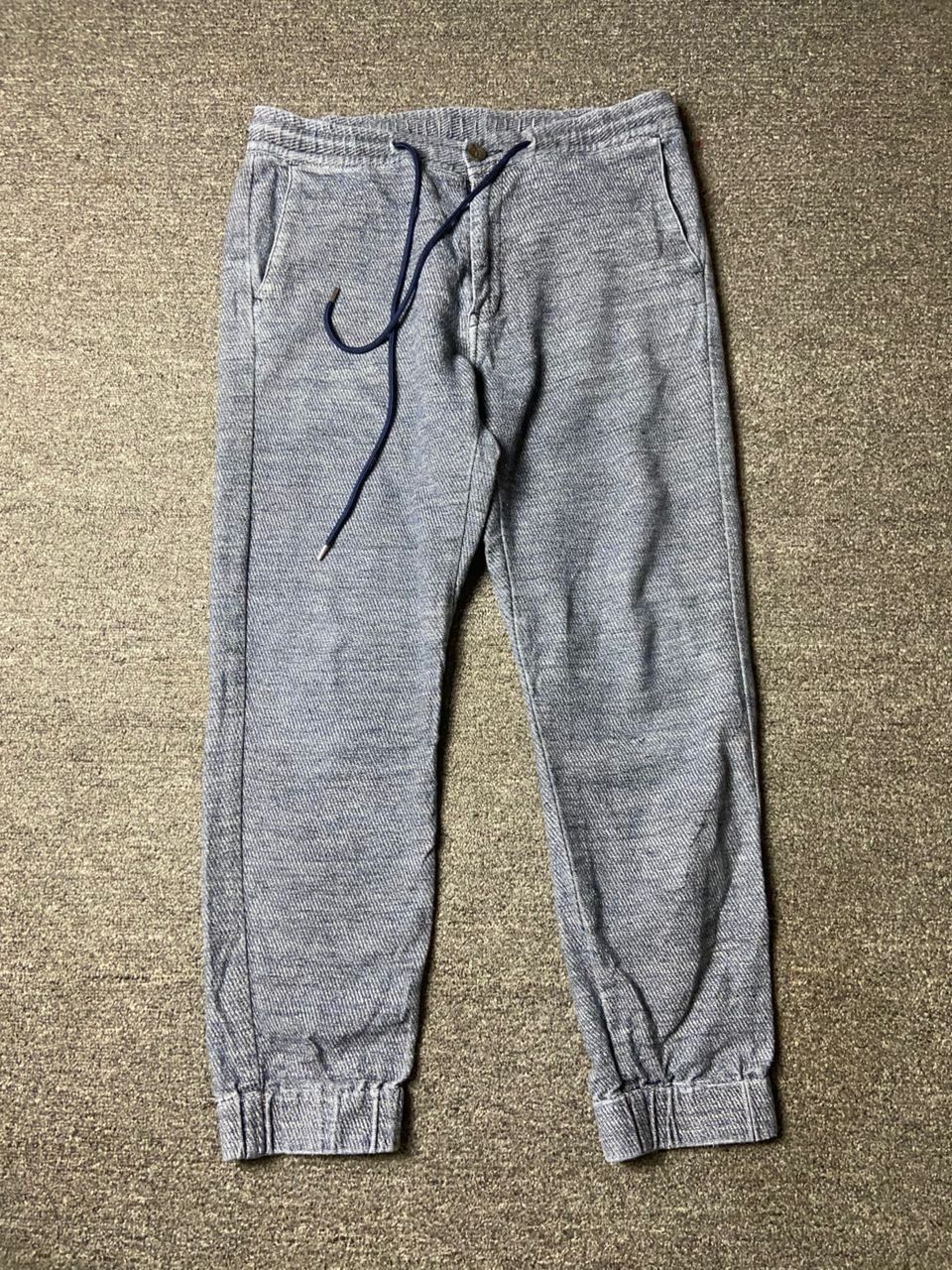 Japanese Brand The Blue Port Jogger Pants with Drawstrings (174) Size US 32 / EU 48 - 1 Thumbnail