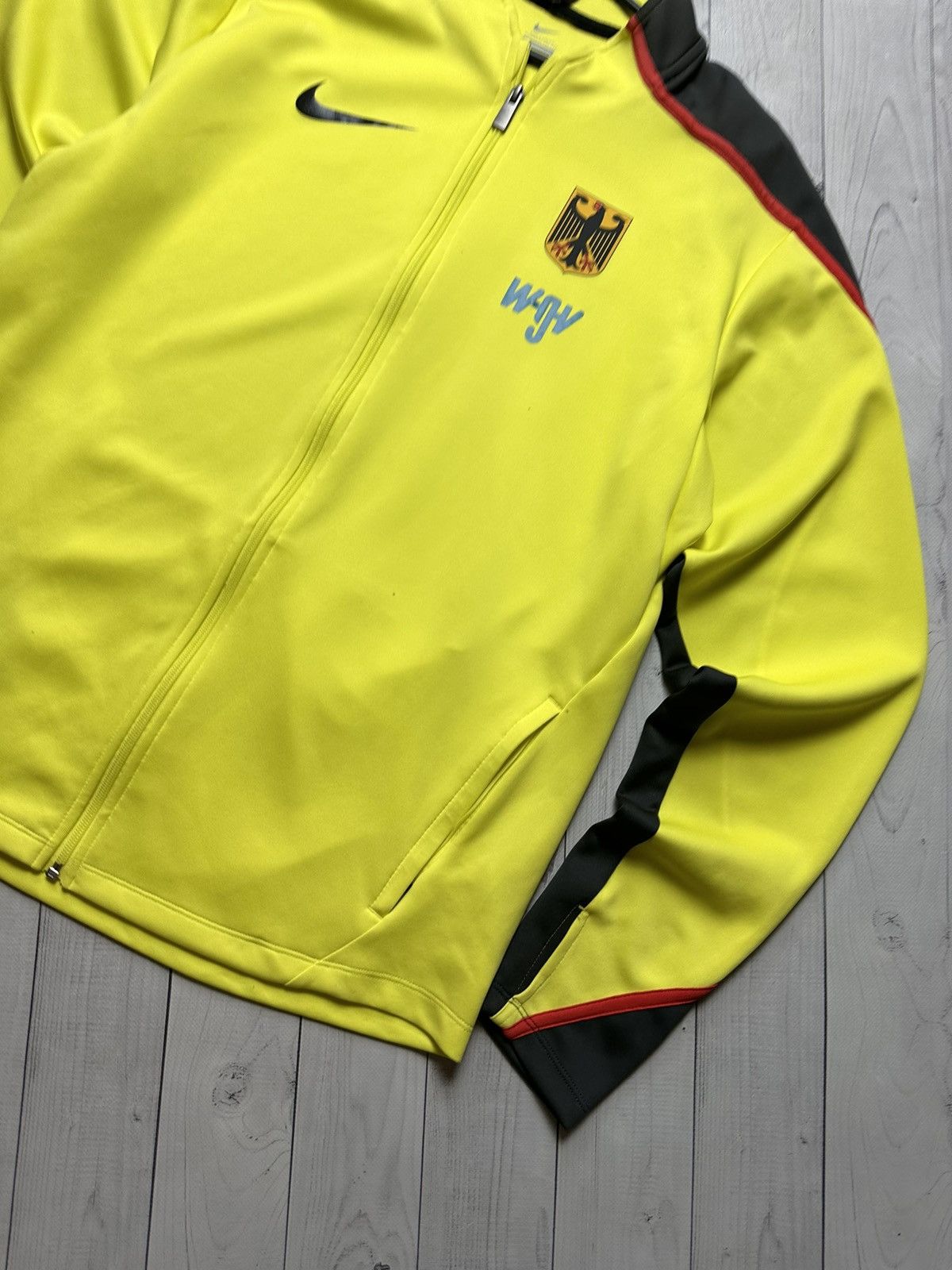 Nike × Vintage Nike Germany soccer jacket rare Deutschland size XL yellow Size US XL / EU 56 / 4 - 5 Thumbnail