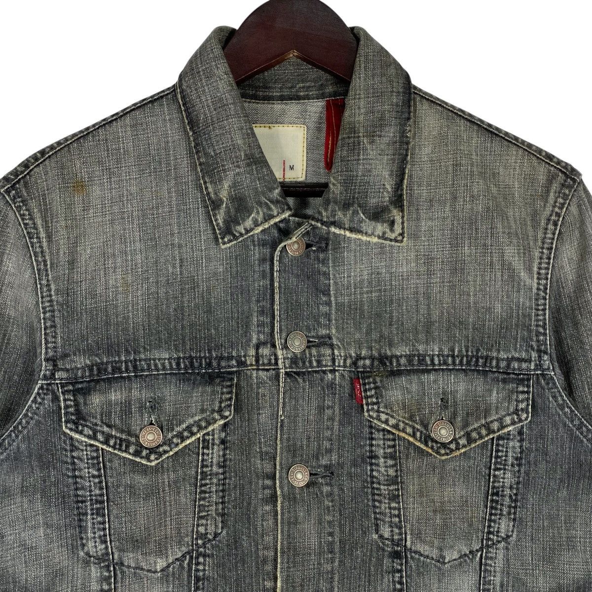 Levi's Vintage Clothing Vintage Levi Strauss Redloop Jean Jacket Faded Grey Wash Size US M / EU 48-50 / 2 - 4 Thumbnail