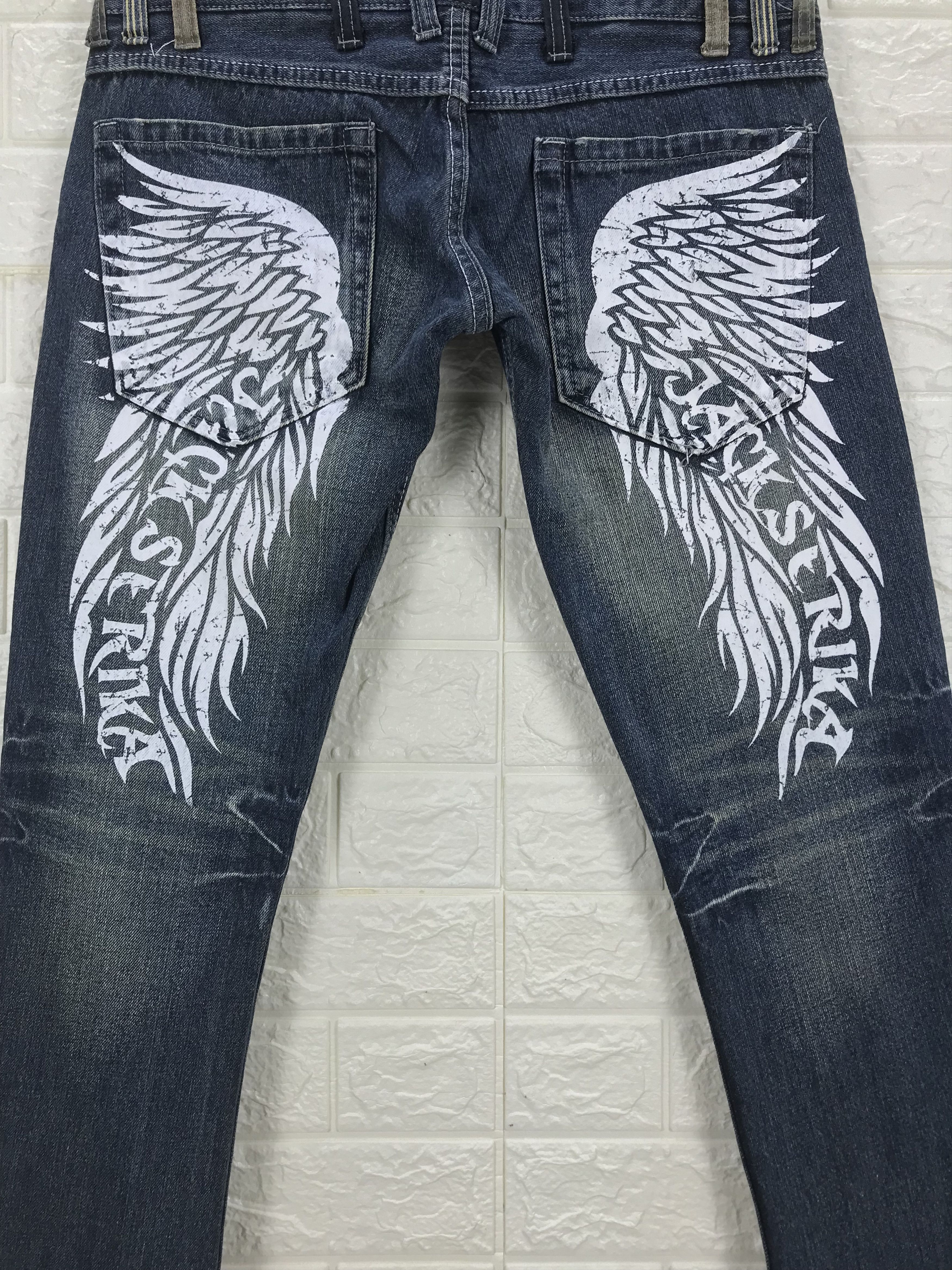 Japanese Brand Vintage Japanese Jack Serika Wings Printed Jeans Size US 30 / EU 46 - 3 Thumbnail