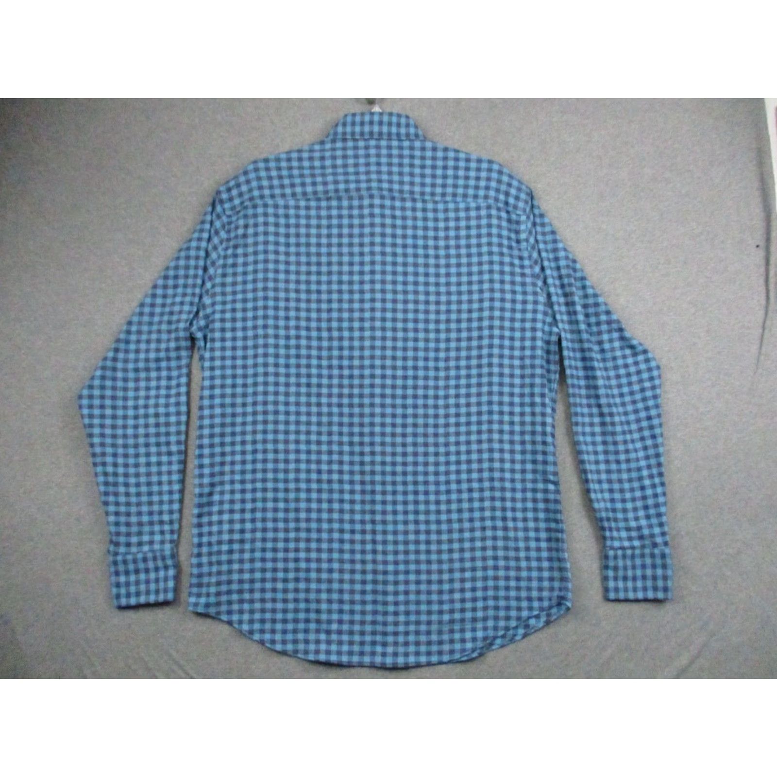 Peter Millar Peter Millar Crown Sport Shirt Large Mens Button-Down Sleeve Stretch Blue Plaid Check - Classic Fit Size US L / EU 52-54 / 3 - 7 Thumbnail