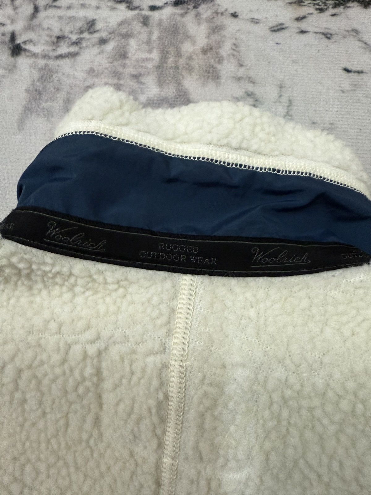 Japanese Brand Woolrich Rugged Outdoorwear Shearling Fleece Jacket Size US L / EU 52-54 / 3 - 12 Thumbnail