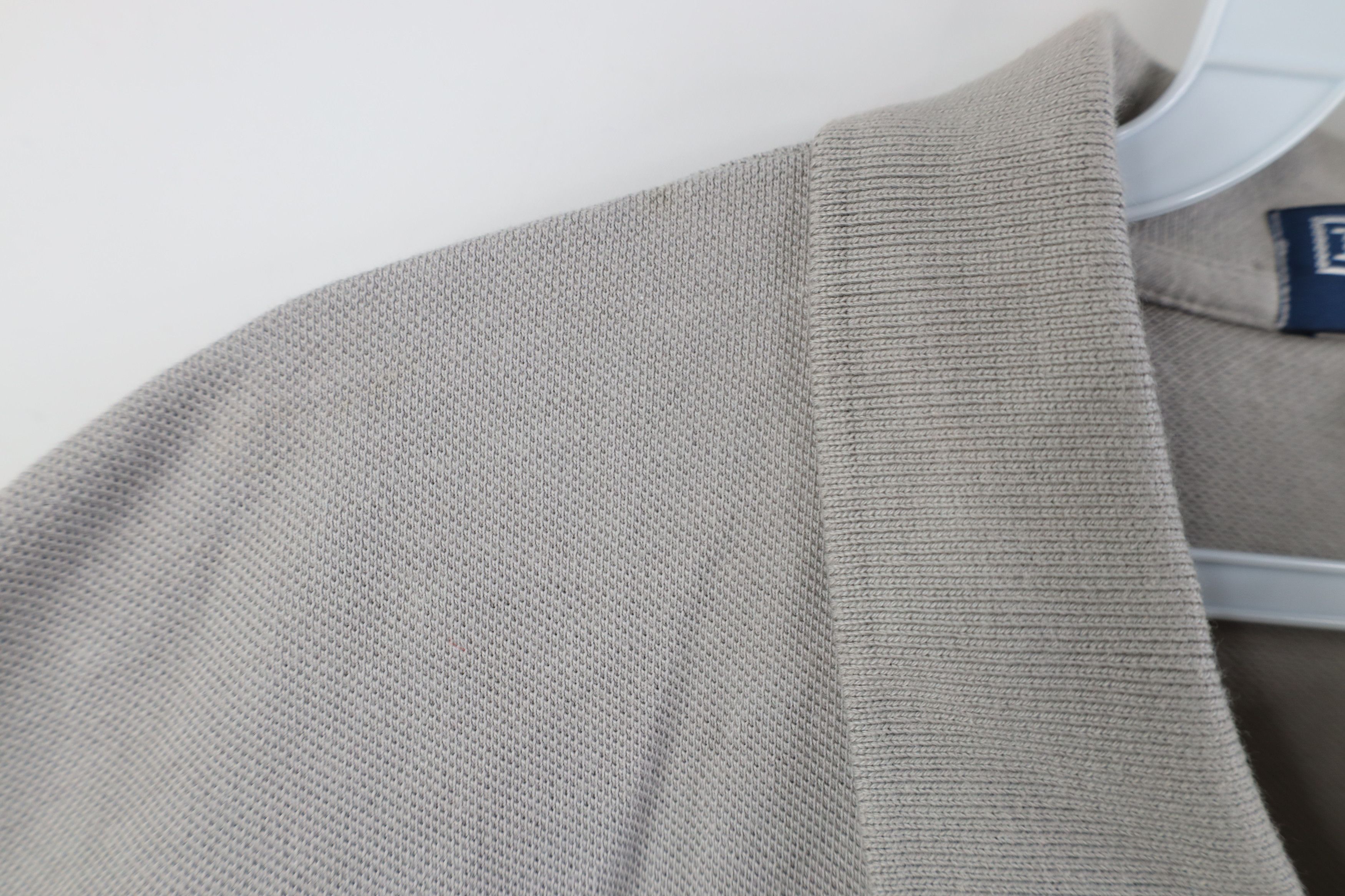 Ralph Lauren Deadstock Vintage 90s Ralph Lauren Knit Golf Polo Shirt Gray Size US XXL / EU 58 / 5 - 6 Thumbnail
