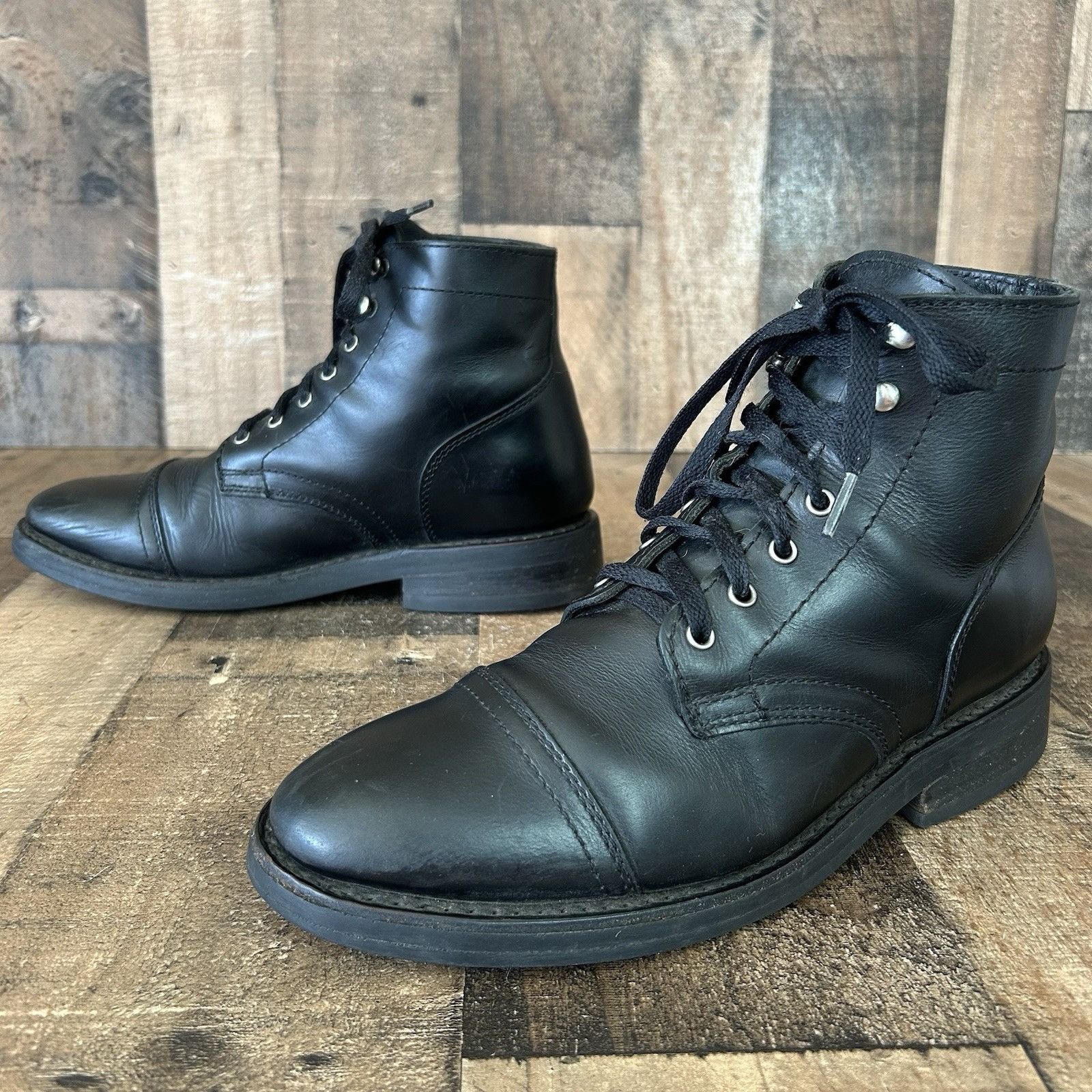 Thursday Boot Co Black Lace Up Ankle Boots Mens 8