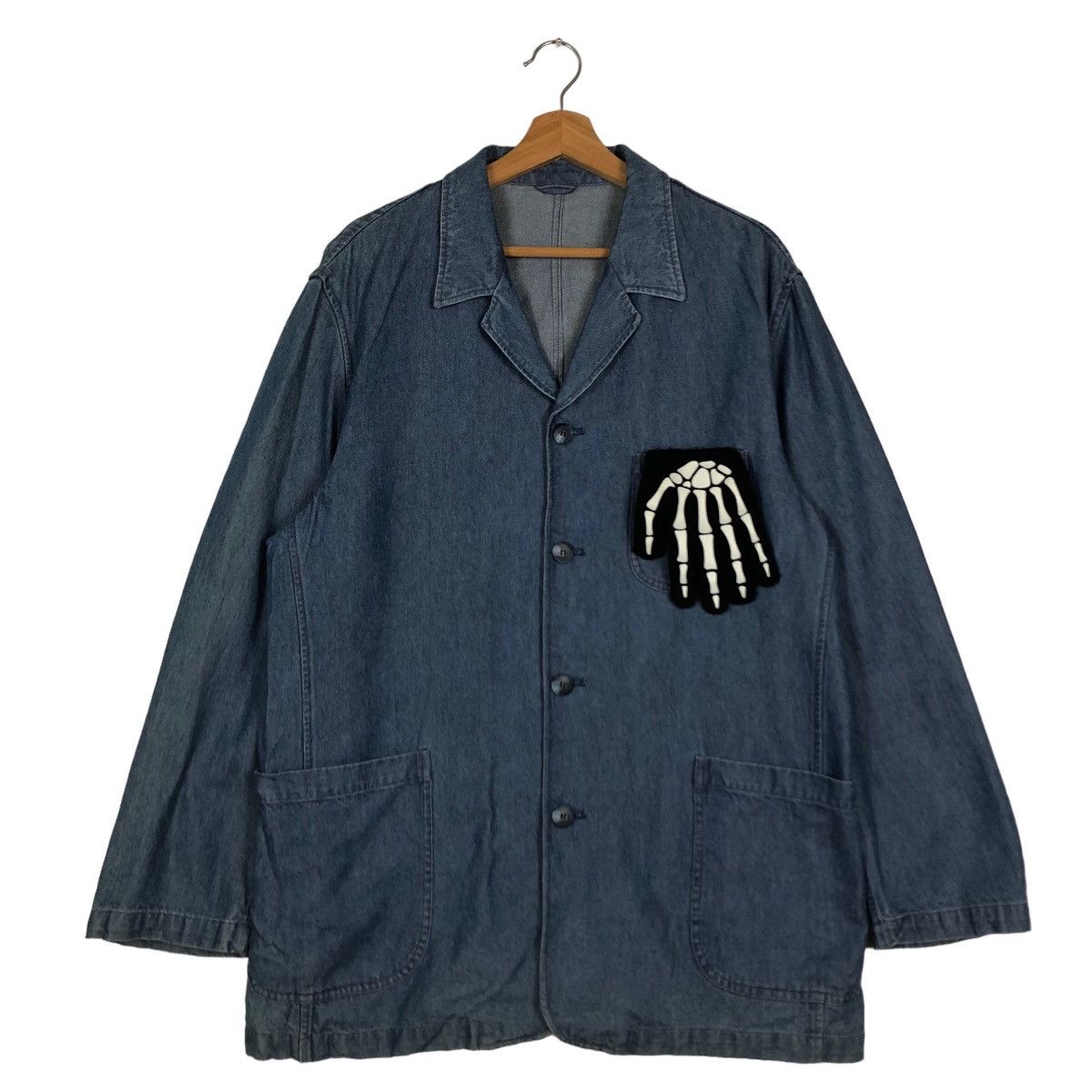Issey Miyake 🔥Denim Chore Work Jacket Warm Hearted Man Issey Miyake Size US L / EU 52-54 / 3 - 2 Thumbnail