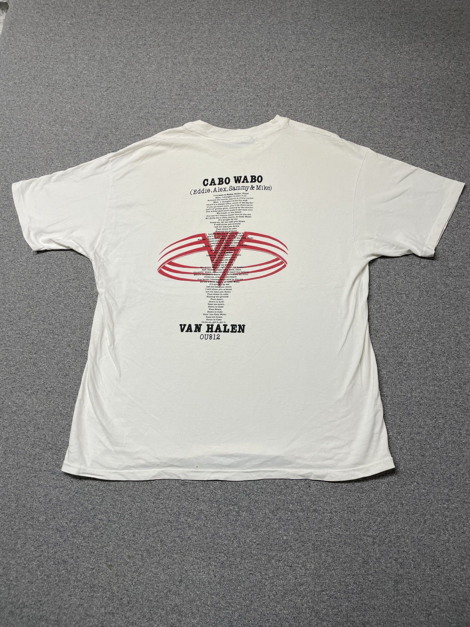 Hanes Vintage 1990s Cabo Wabo Van Halen Band T-Shirt Size US XL / EU 56 / 4 - 2 Thumbnail